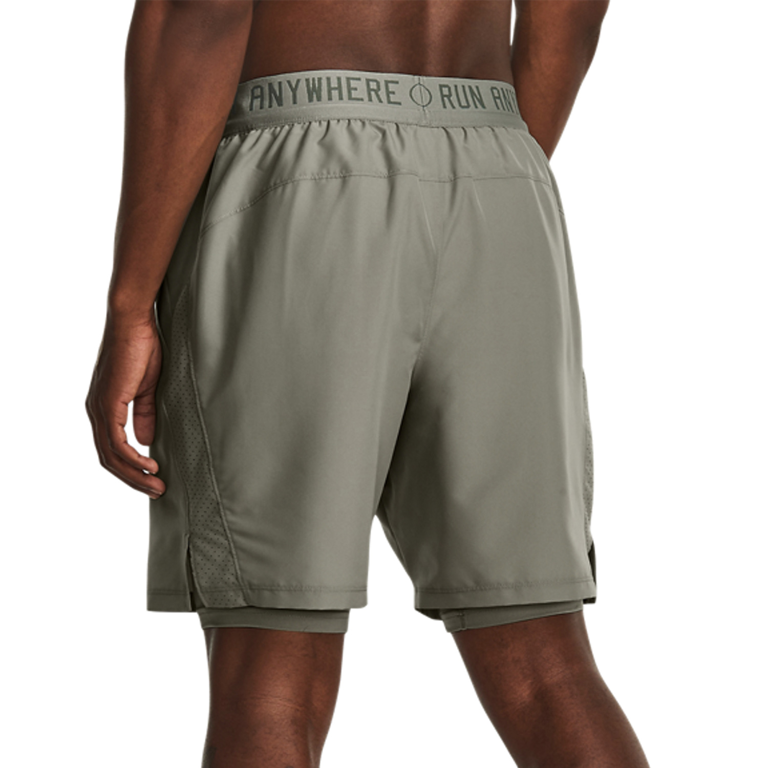 Under Armour Run Everywhere 2 in 1 7in Pantaloncini Grove Green