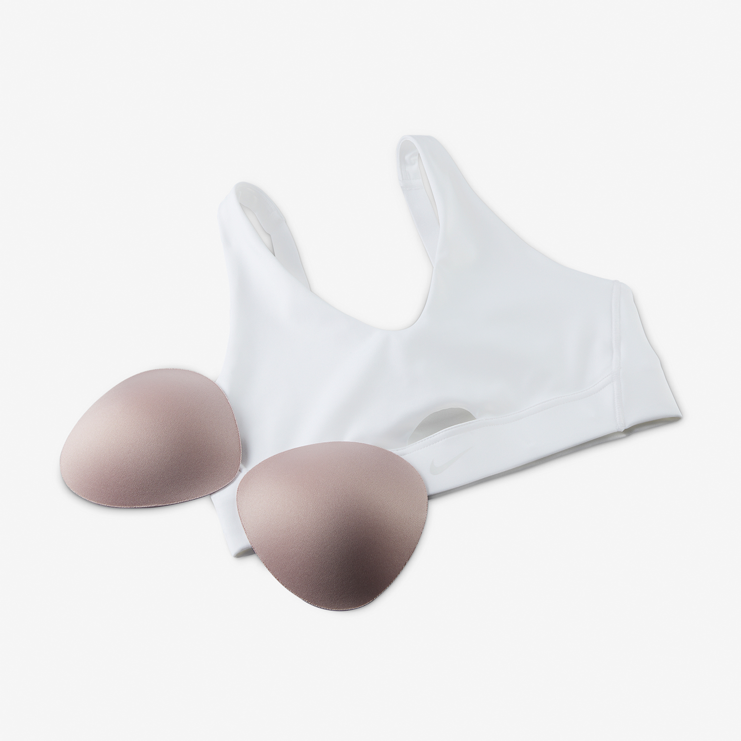 Nike Dri-FIT Indy Reggiseno Sportivo White/Photon Dust