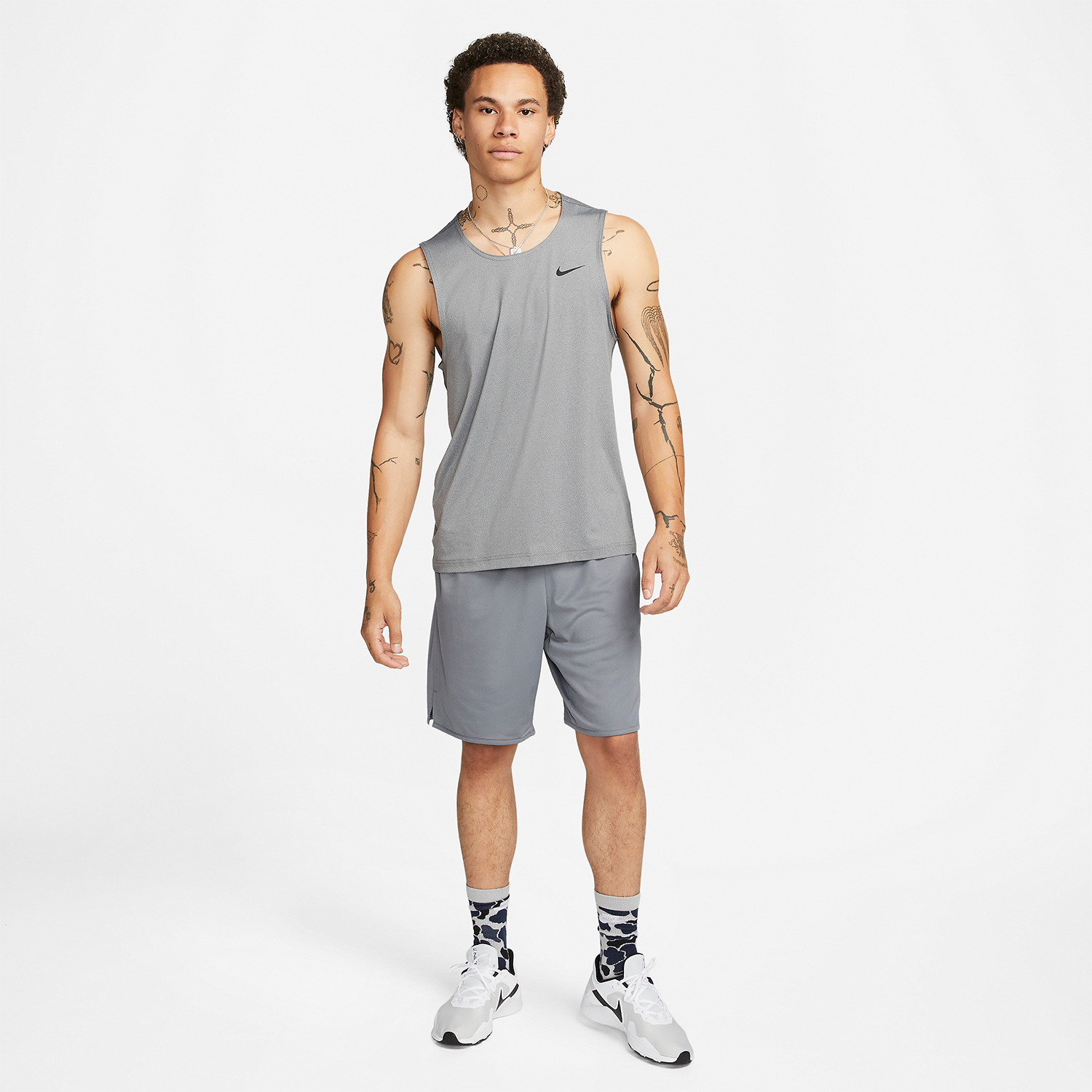 Nike Dri-FIT Ready Canotta Smoke Grey/Heather/Black
