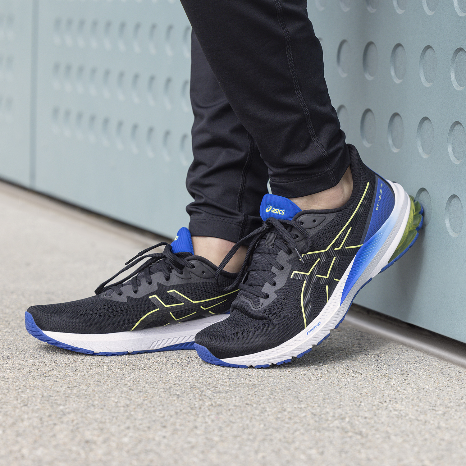 Asics GT 1000 12 Black/Glow Yellow