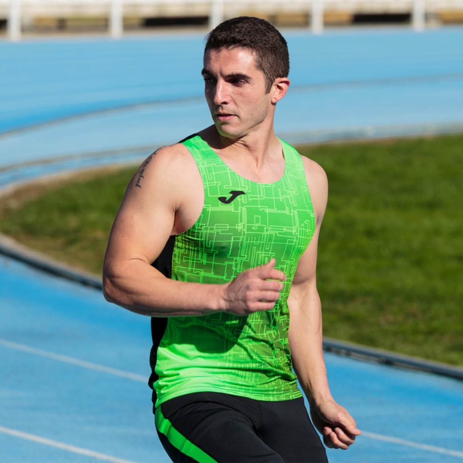 Joma Elite VIII Canotta Black/Green Fluor