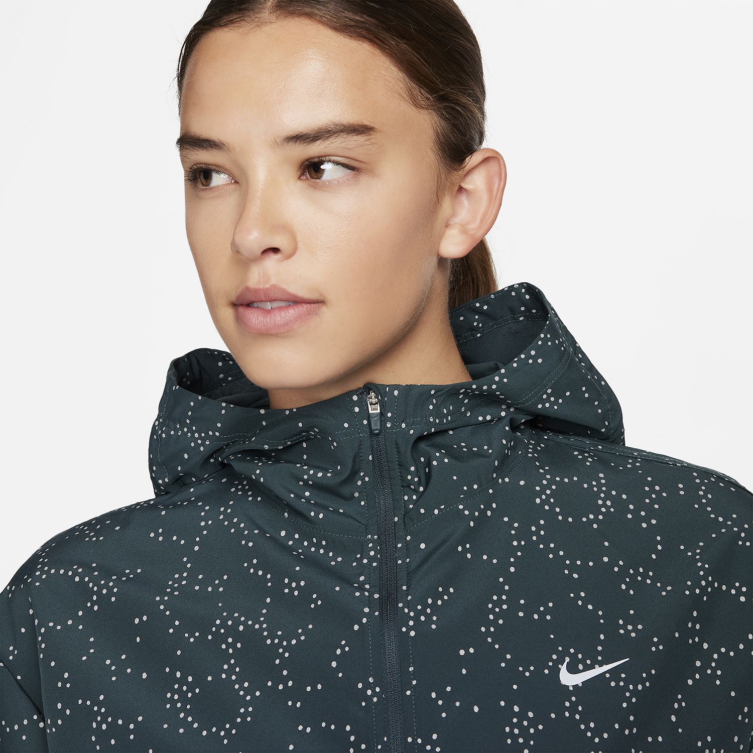 Nike Dri-FIT Logo Giacca Deep Jungle/Reflective Silver