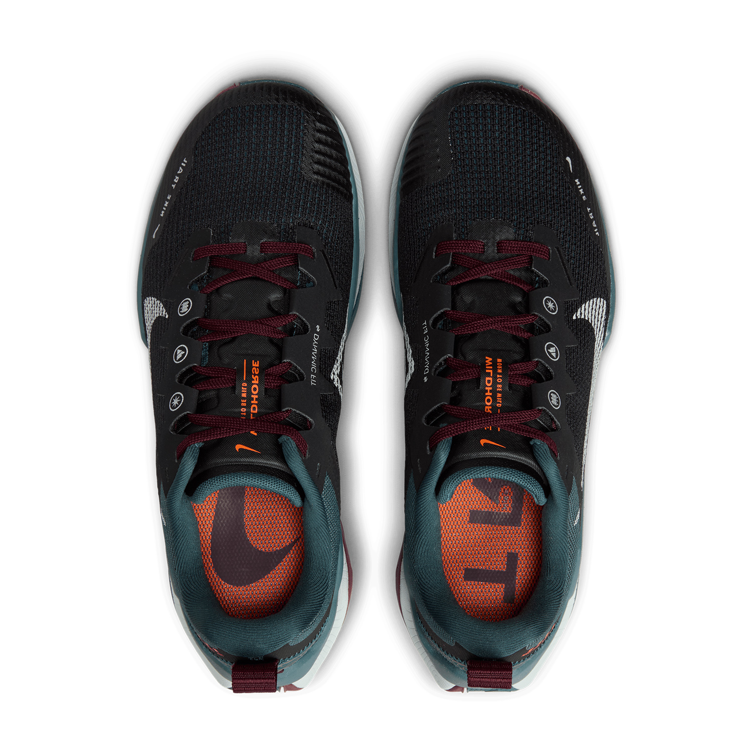 Nike React Wildhorse 8 Black/Sea Glass/Deep Jungle/Night Maroon