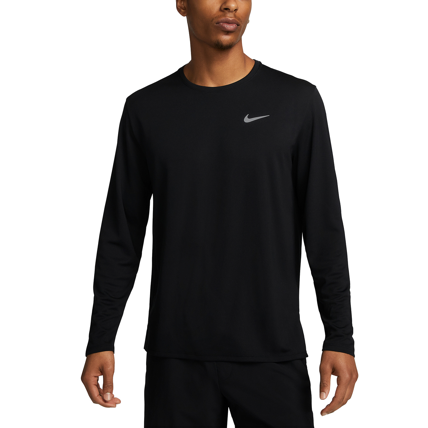 Nike Dri-FIT UV Miler Maglia Black/Reflective Silver