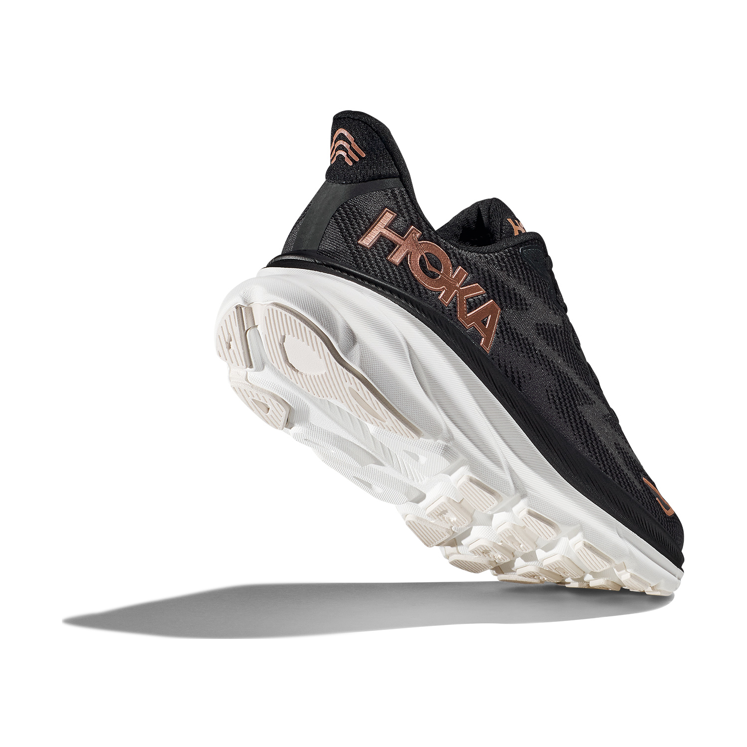 Hoka Clifton 9 Black/Rose Gold