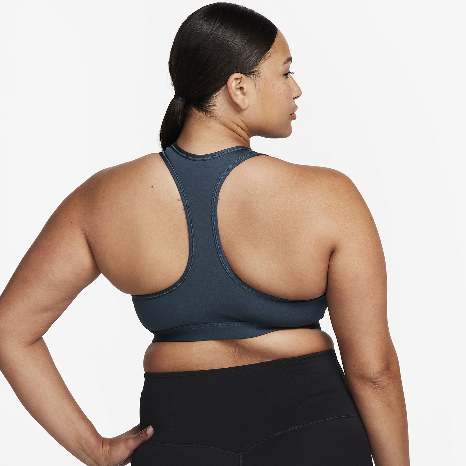 Nike Swoosh Dri-FIT Reggiseno Sportivo Deep Jungle/White