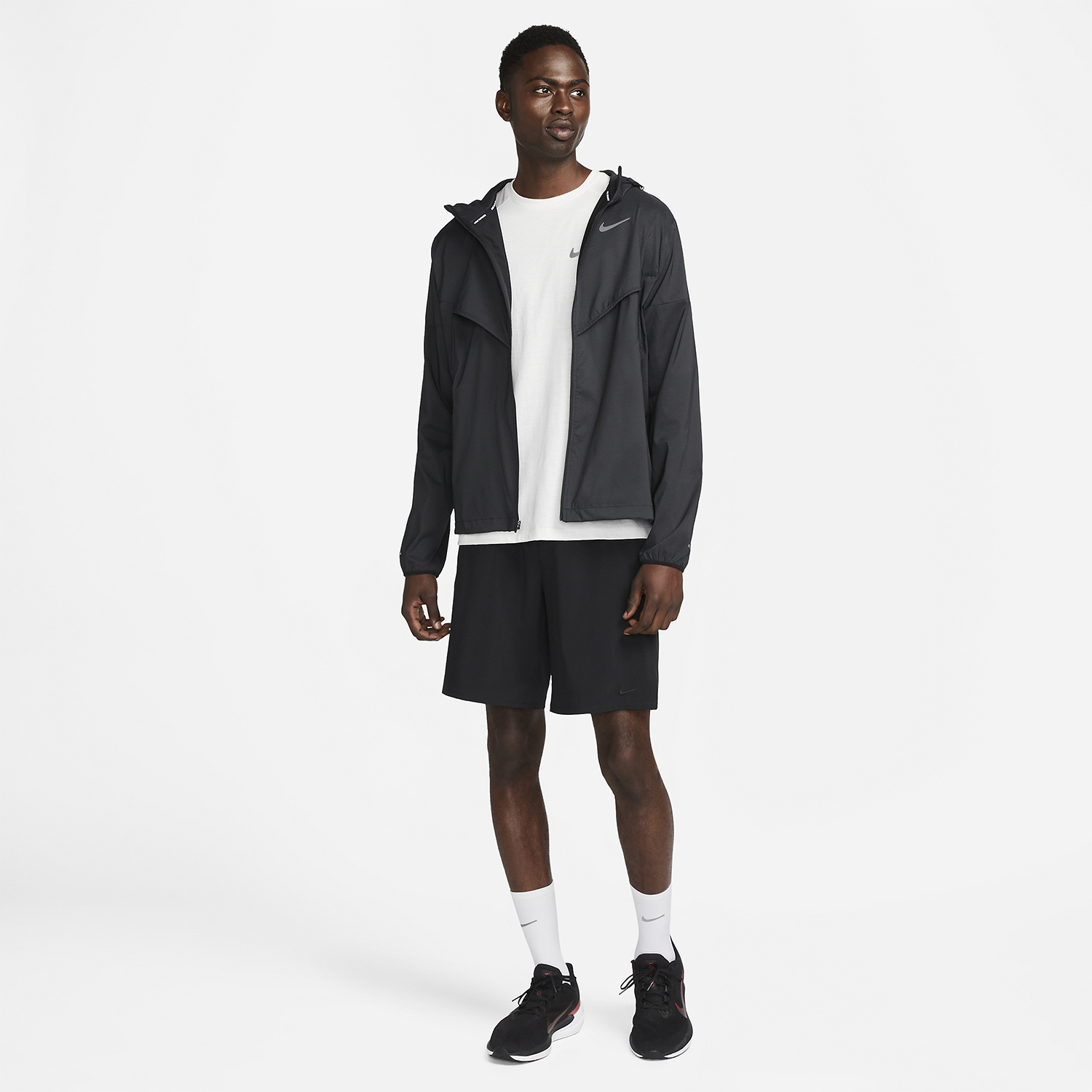 Nike Light Windrunner Giacca Black/Reflective Silver