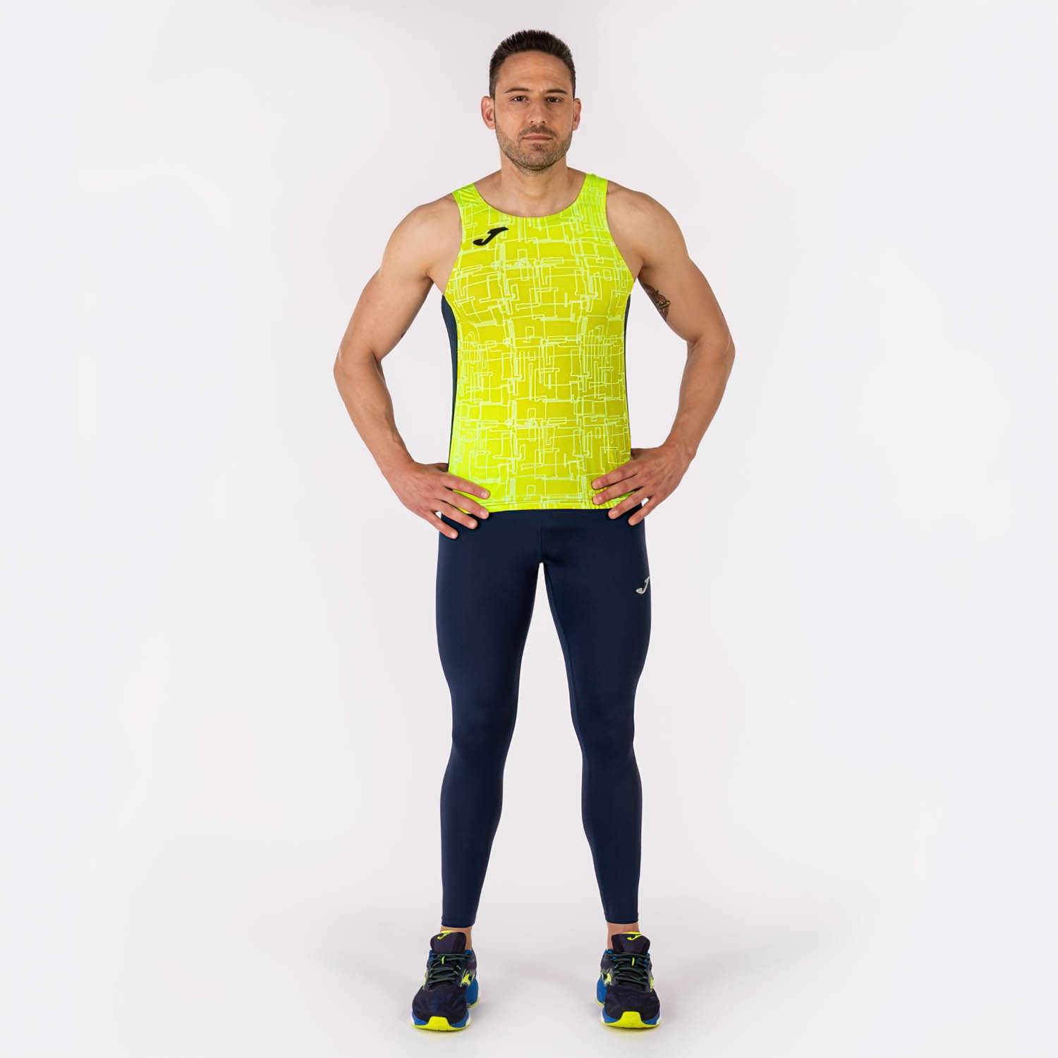 Joma Elite VIII Canotta Navy/Fluor Yellow