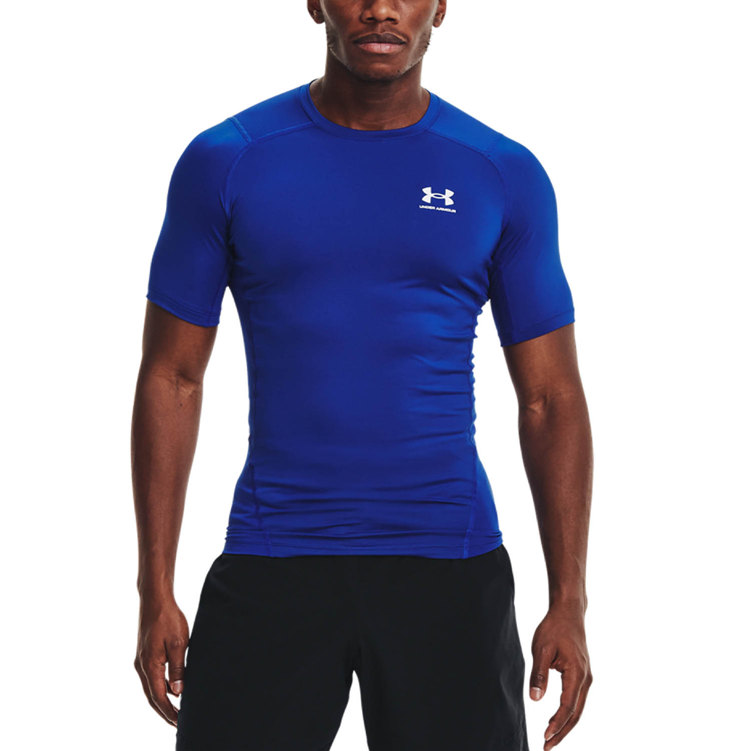 Under Armour HeatGear Compression Logo Maglietta Royal/White