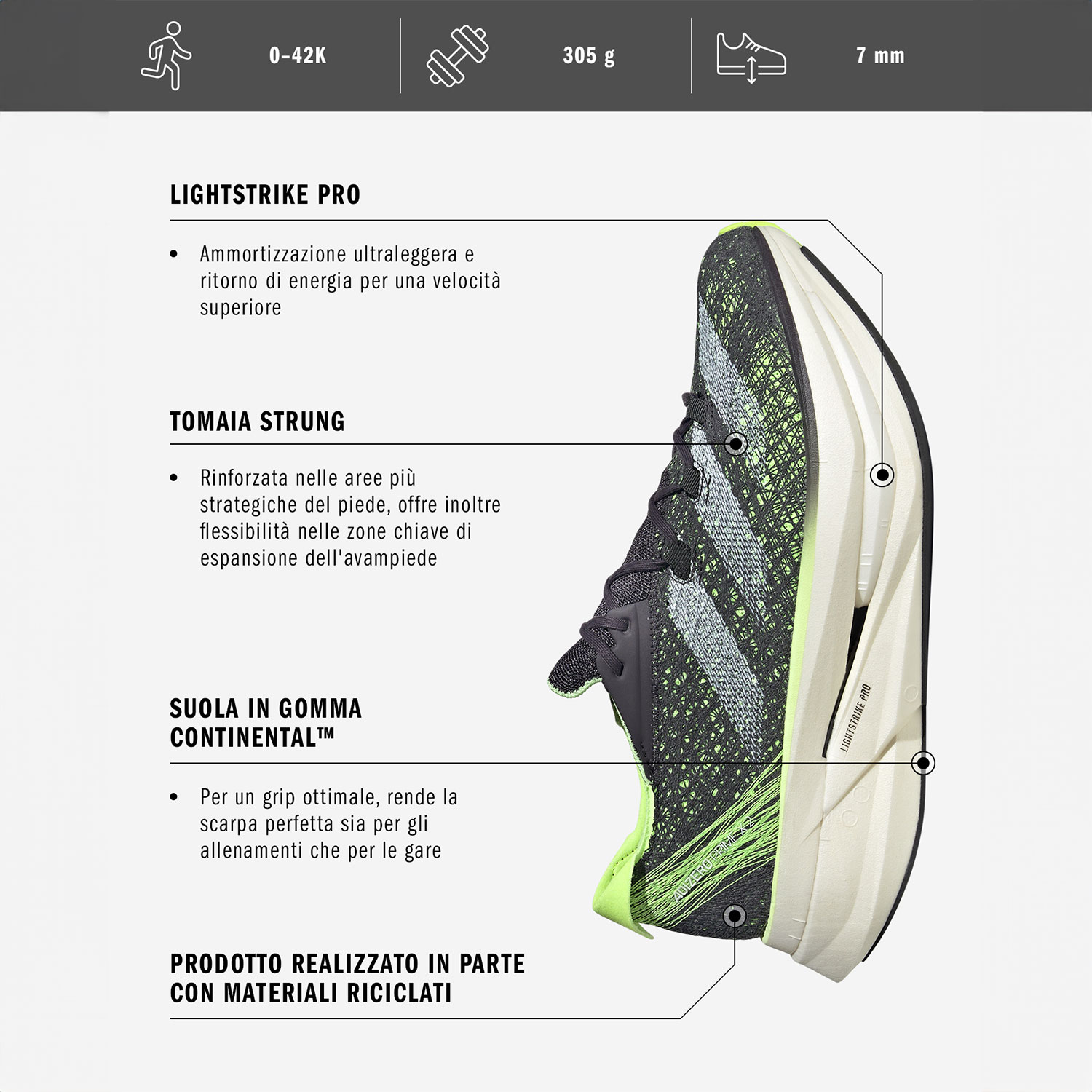 adidas adizero Prime X 2 STRUNG Aurora Black/Zero Metalic/Green Spark