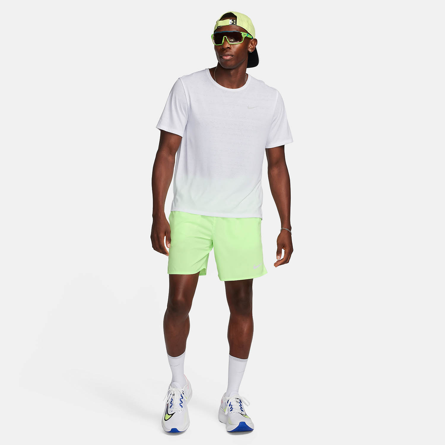 Nike Challenger Logo 7in Pantaloncini Lime Blast/Reflective Silver