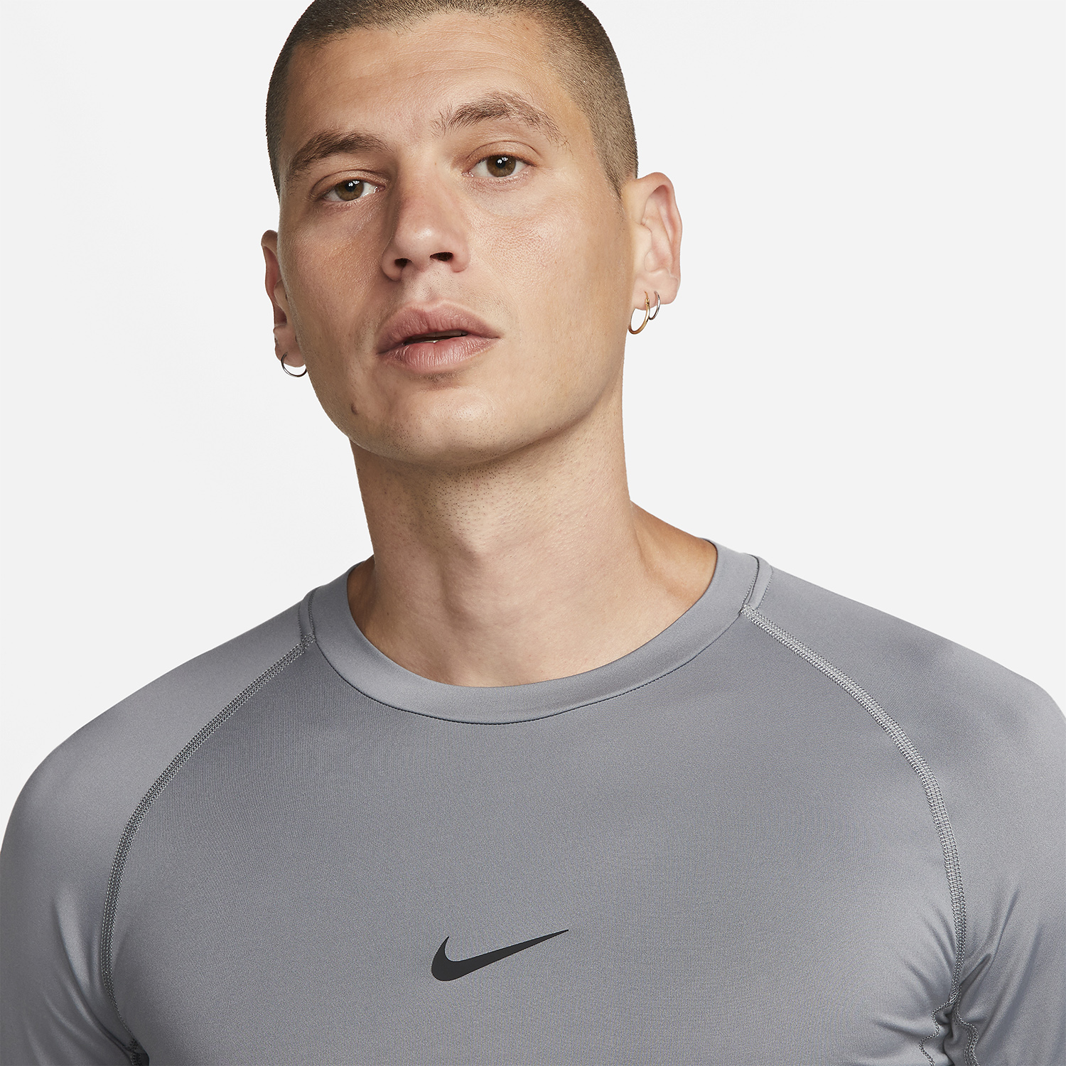 Nike Dri-FIT Logo Maglietta Smoke Grey/Black