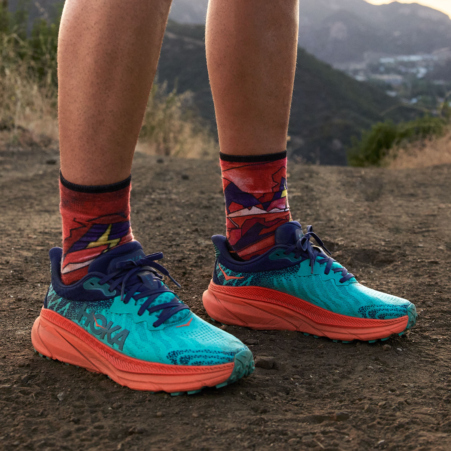 Hoka Challenger 7 Ceramic/Vibrant Orange