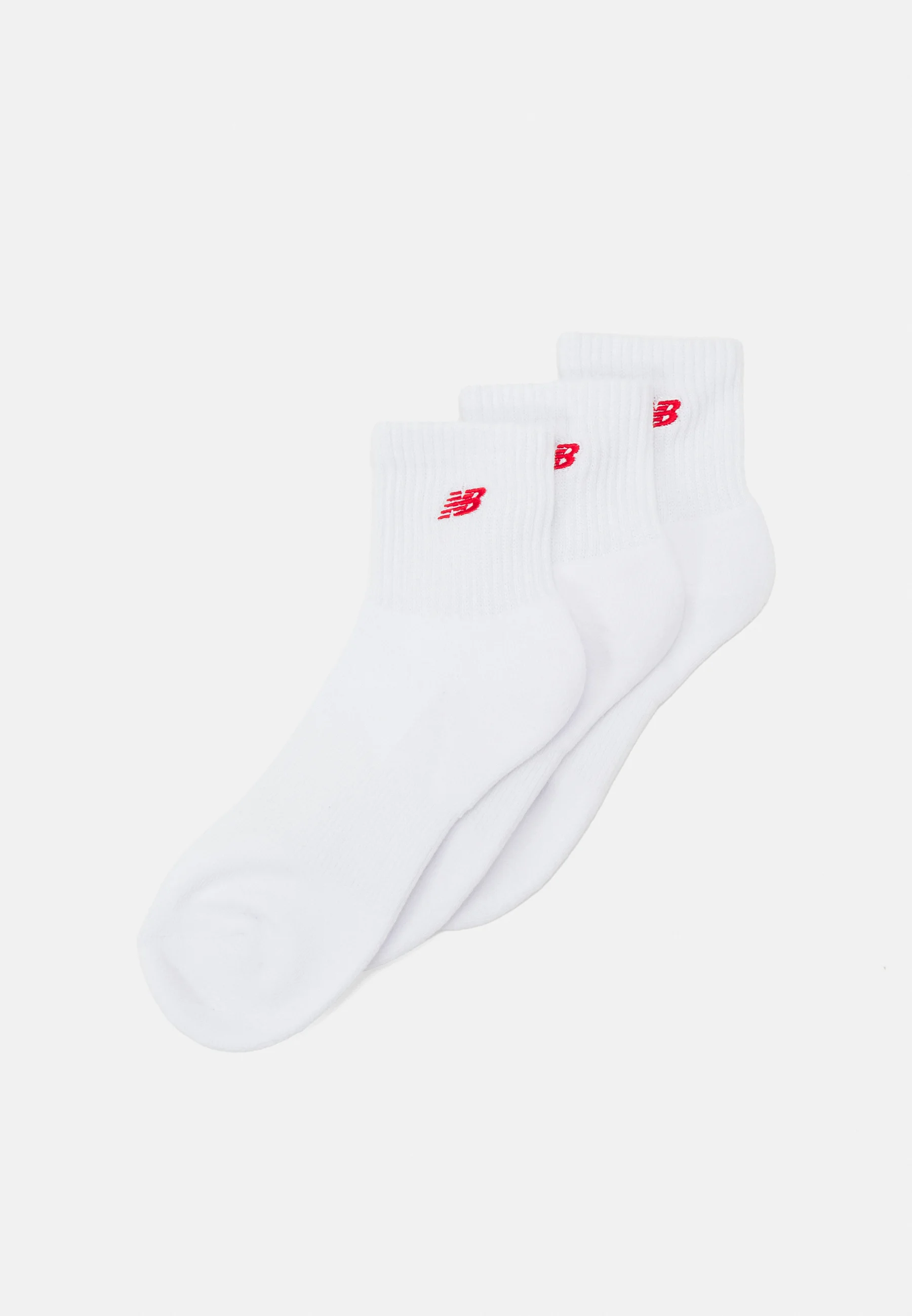 New Balance ESSENTIALS CUSHIONED ANKLE SOCKS PATCH LOGO 3 PACK - Calze