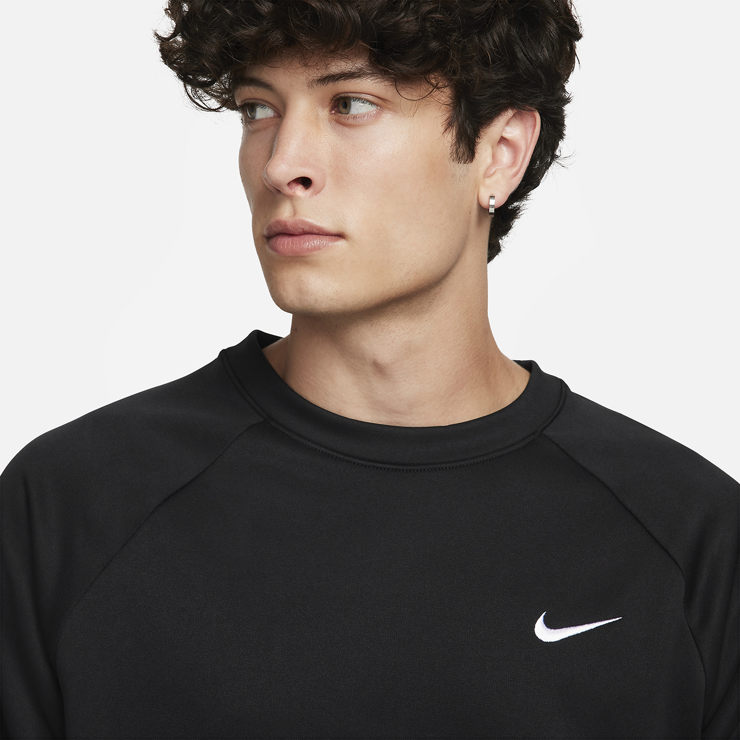 Nike Therma-FIT Crew Maglia Black/White