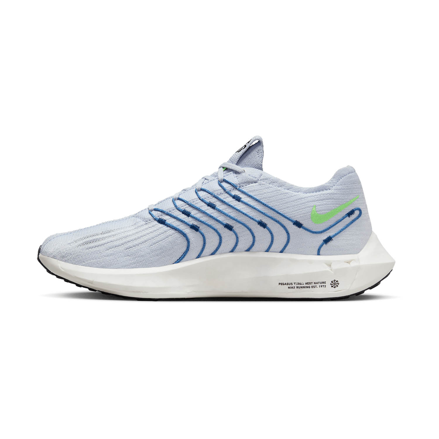 Nike Pegasus Turbo Next Nature Football Grey/Green Strike/Star Blue