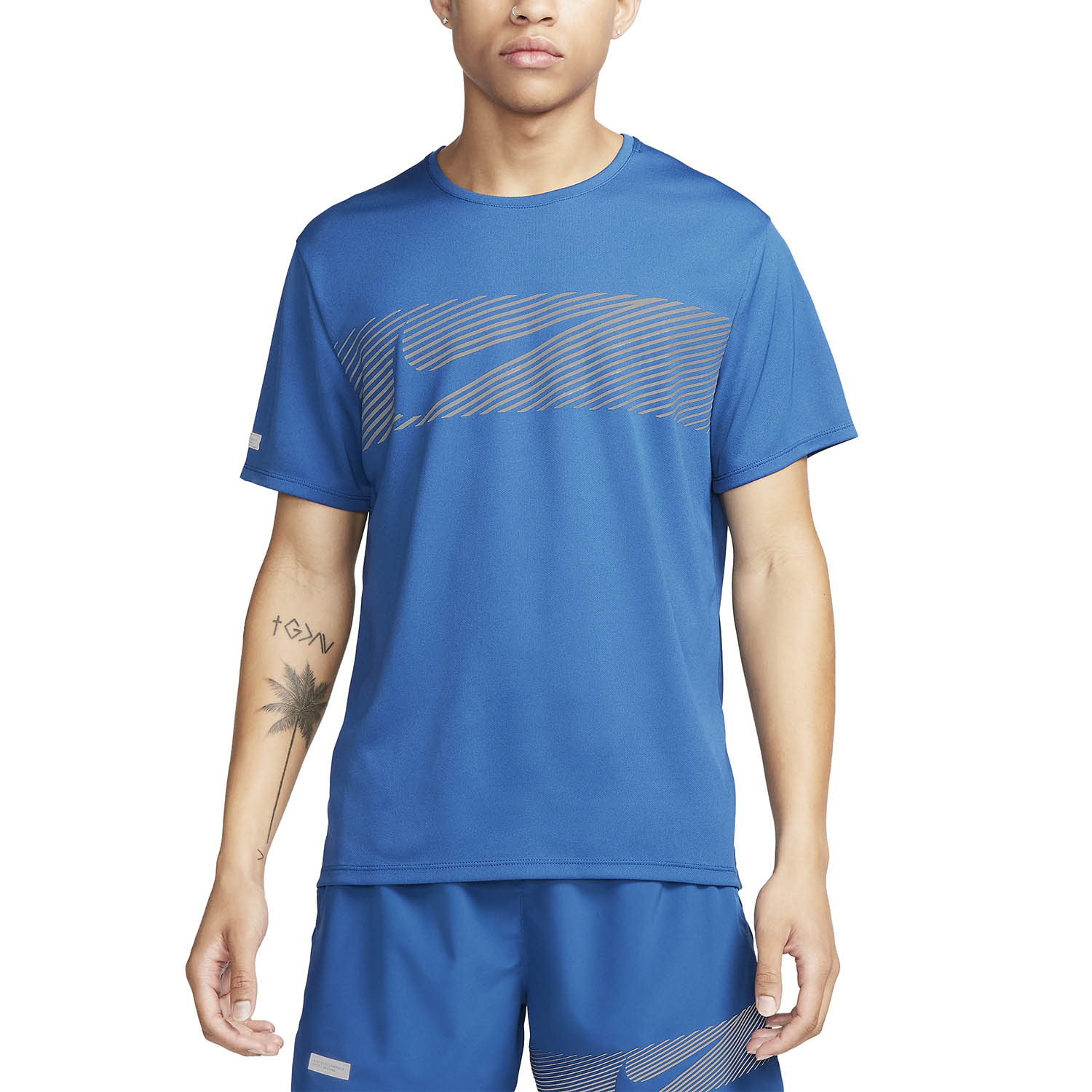 Nike Miler Flash Maglietta Court Blue/Reflective Silver