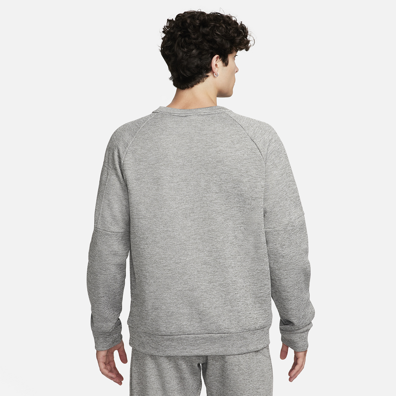 Nike Therma-FIT Crew Maglia Dark Grey Heather/Heather/Black