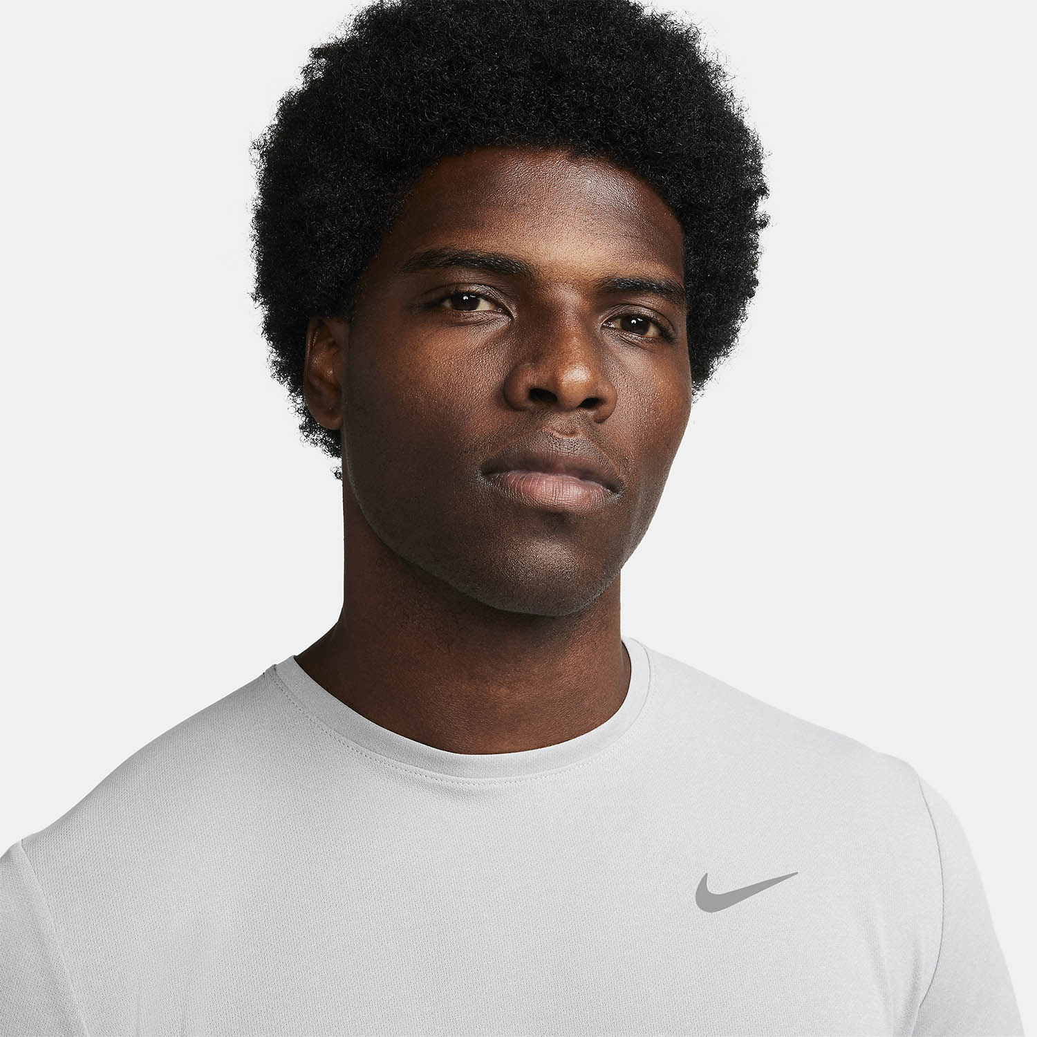 Nike Dri-FIT UV Run Division Miler Maglietta Grey Fog/Particle Grey/Reflective Silver