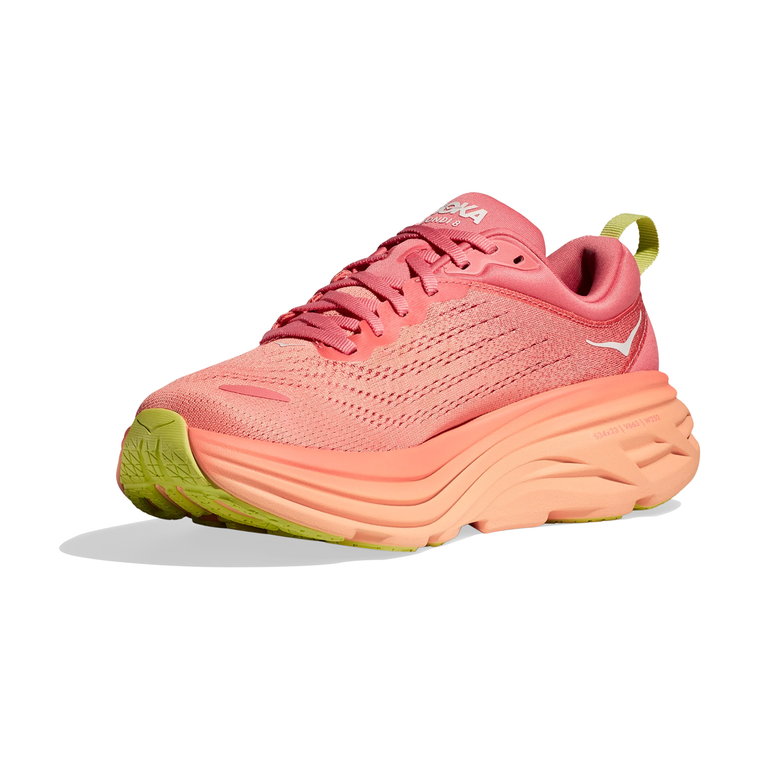 Hoka Bondi 8 Coral/Papaya