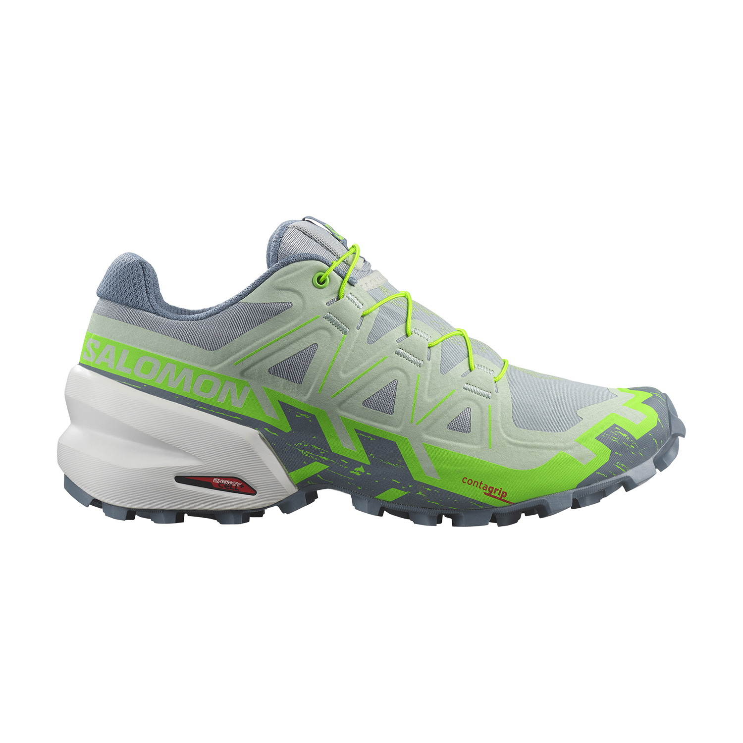 Salomon Speedcross 6 Quarry/Green Gecko/Flint Stone