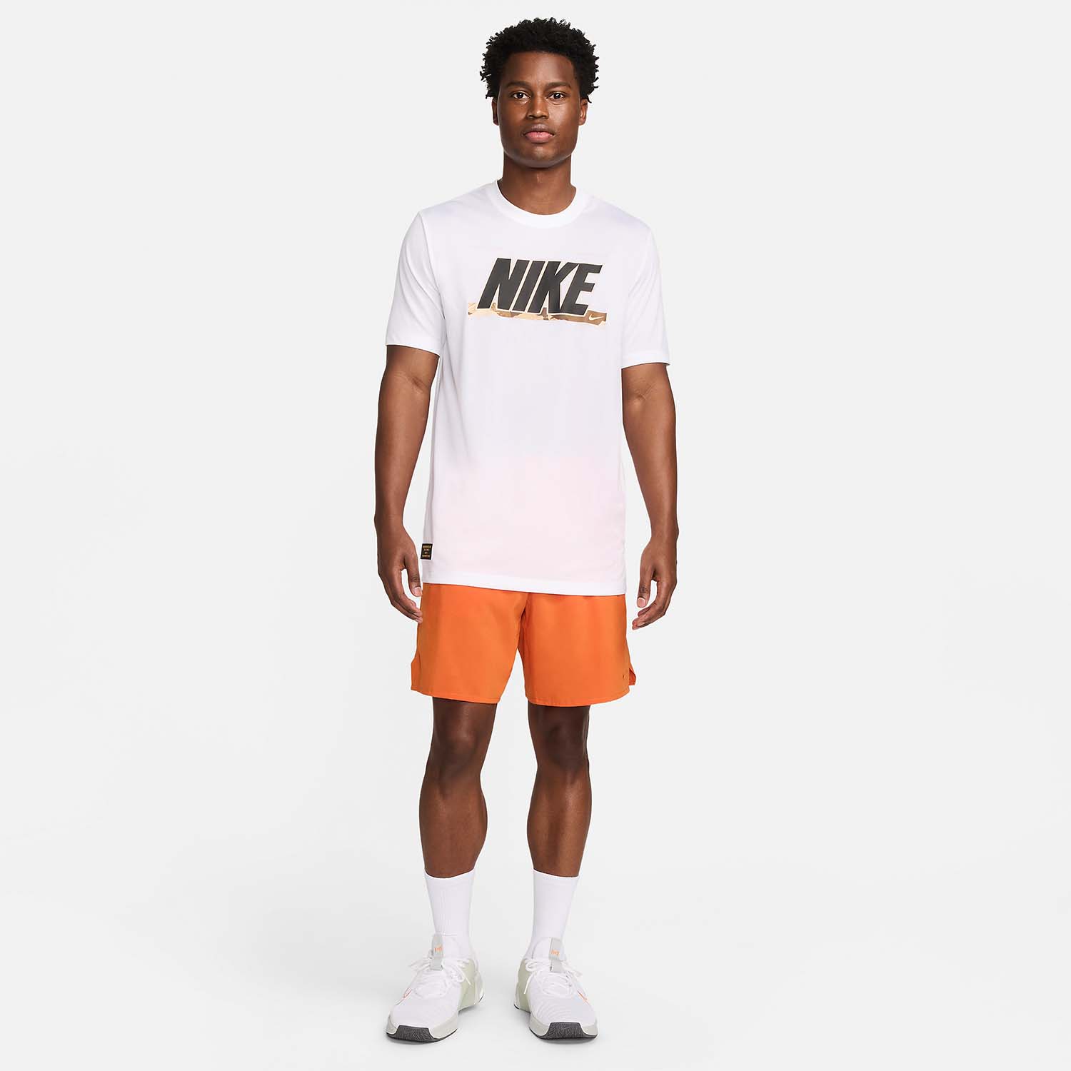 Nike Dri-FIT Camo Maglietta White