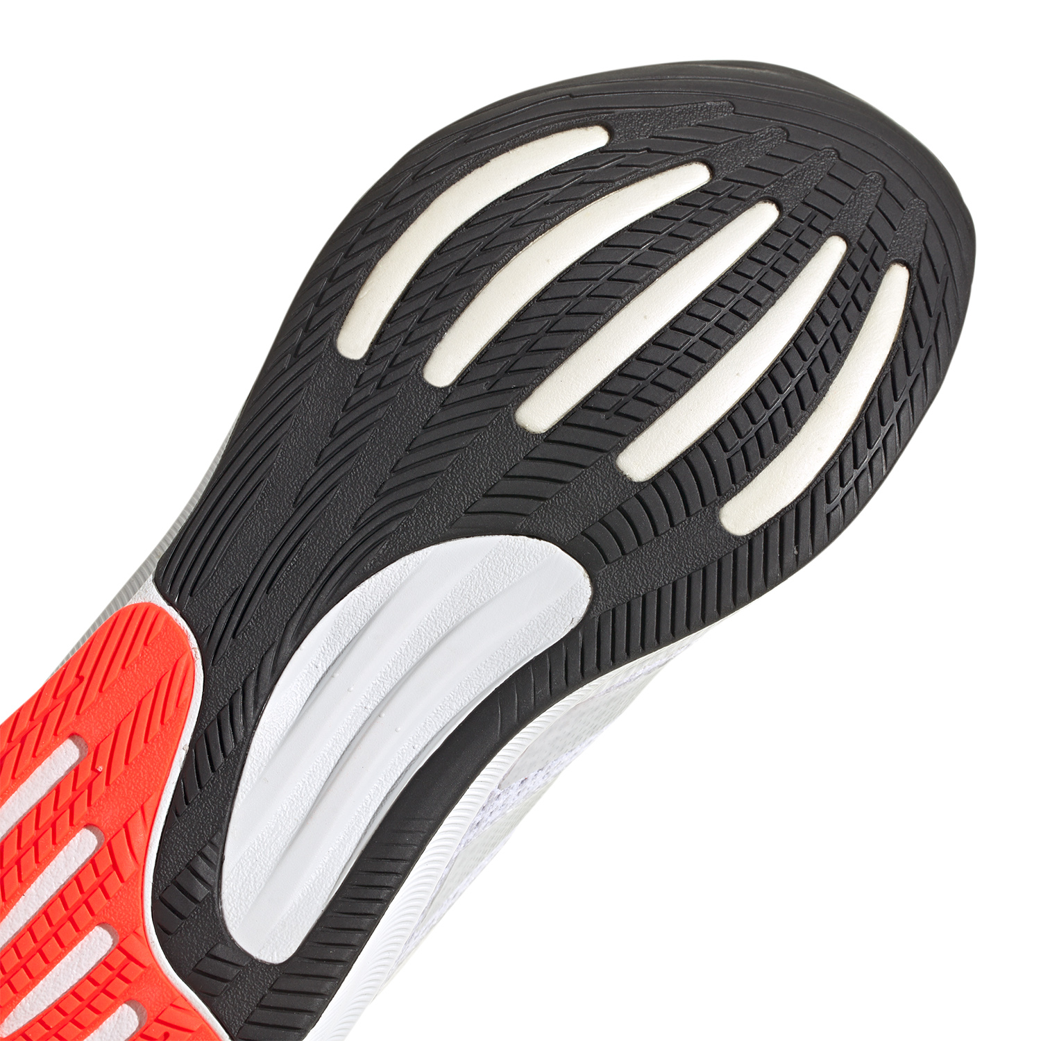 adidas Supernova Stride Cloud White/Silver Metallic/Solar Red