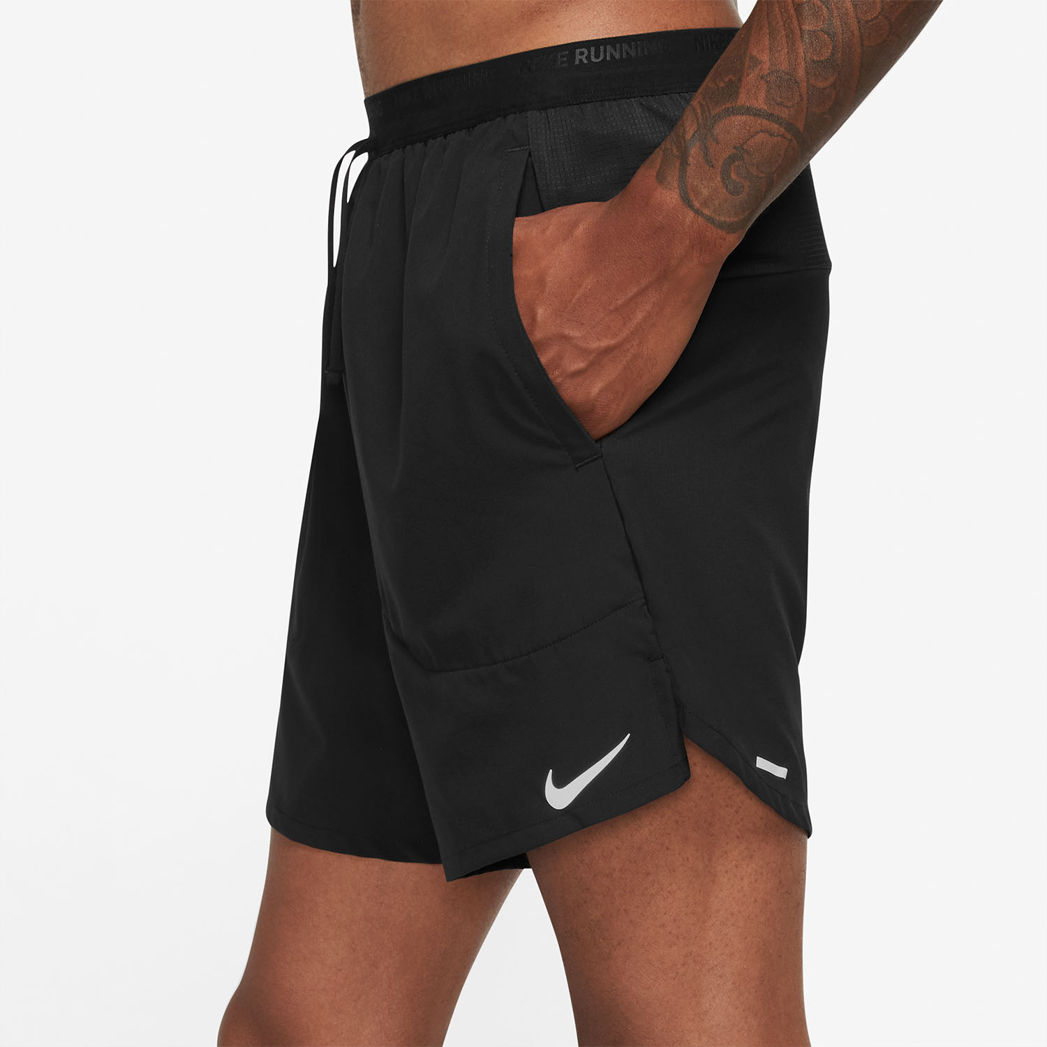 Nike Dri-FIT Stride 7in Pantaloncini Black/Reflective Silver
