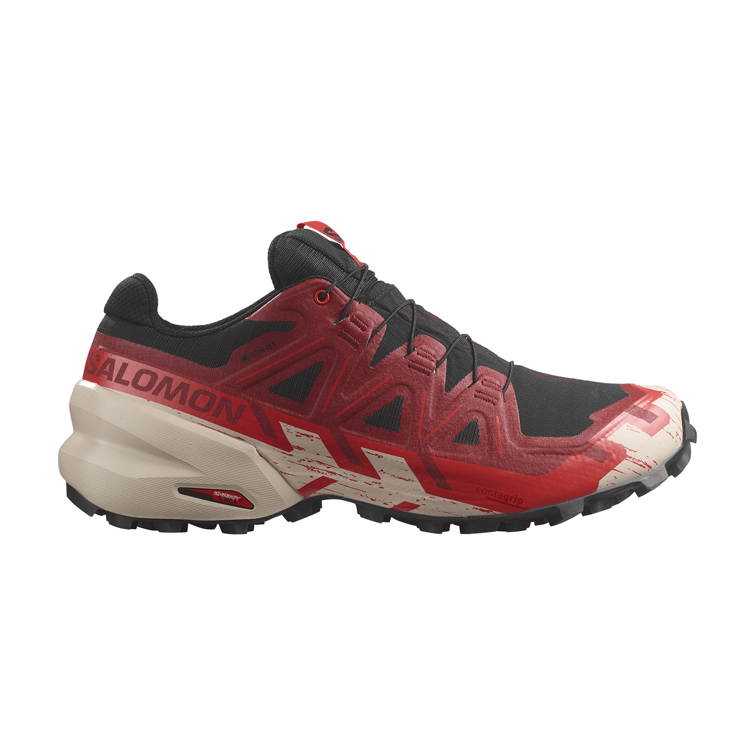 Salomon Speedcross 6 GTX Black/Red Dalhia/Poppy Red