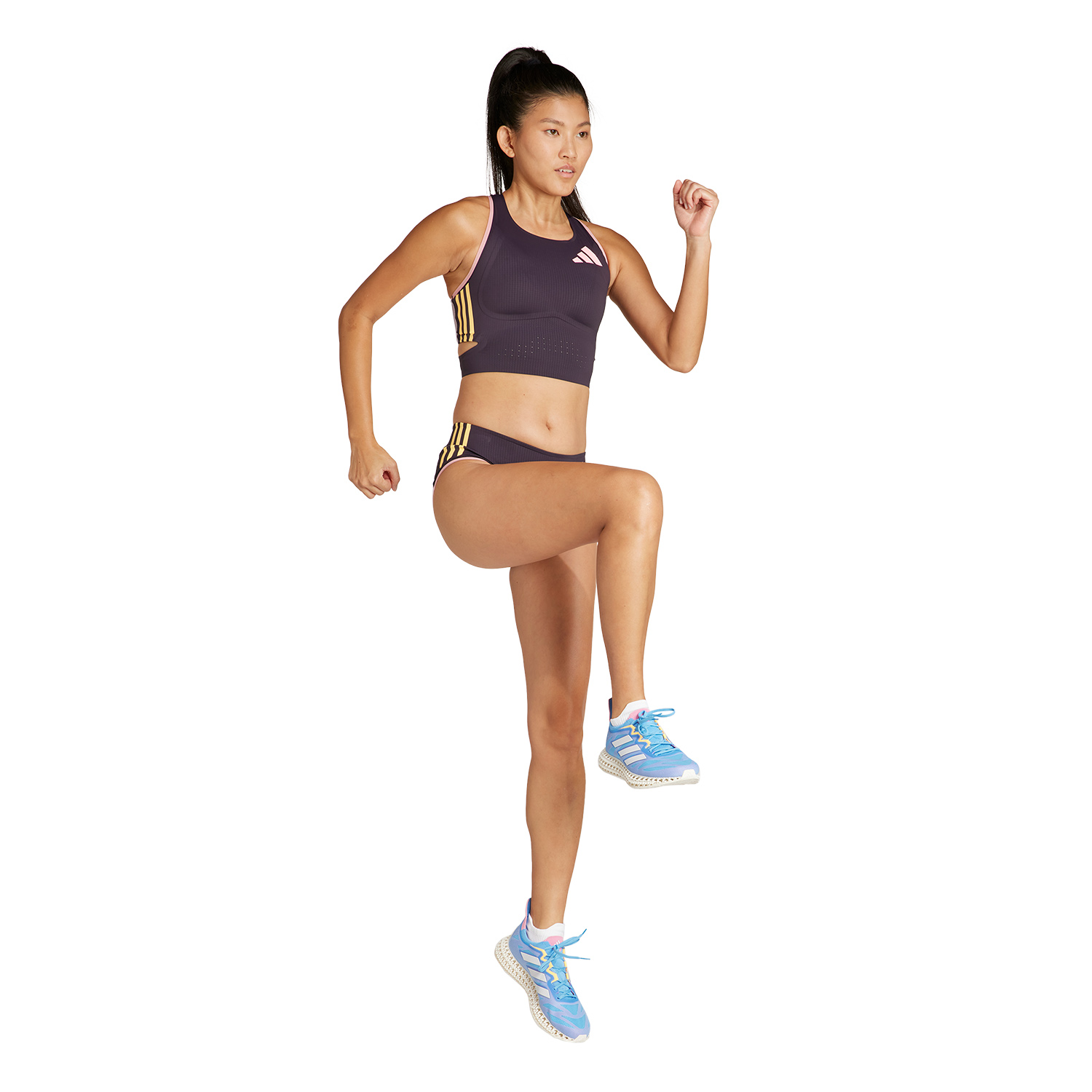 adidas Promo Crop Top Aurora Black/Preloved Fig