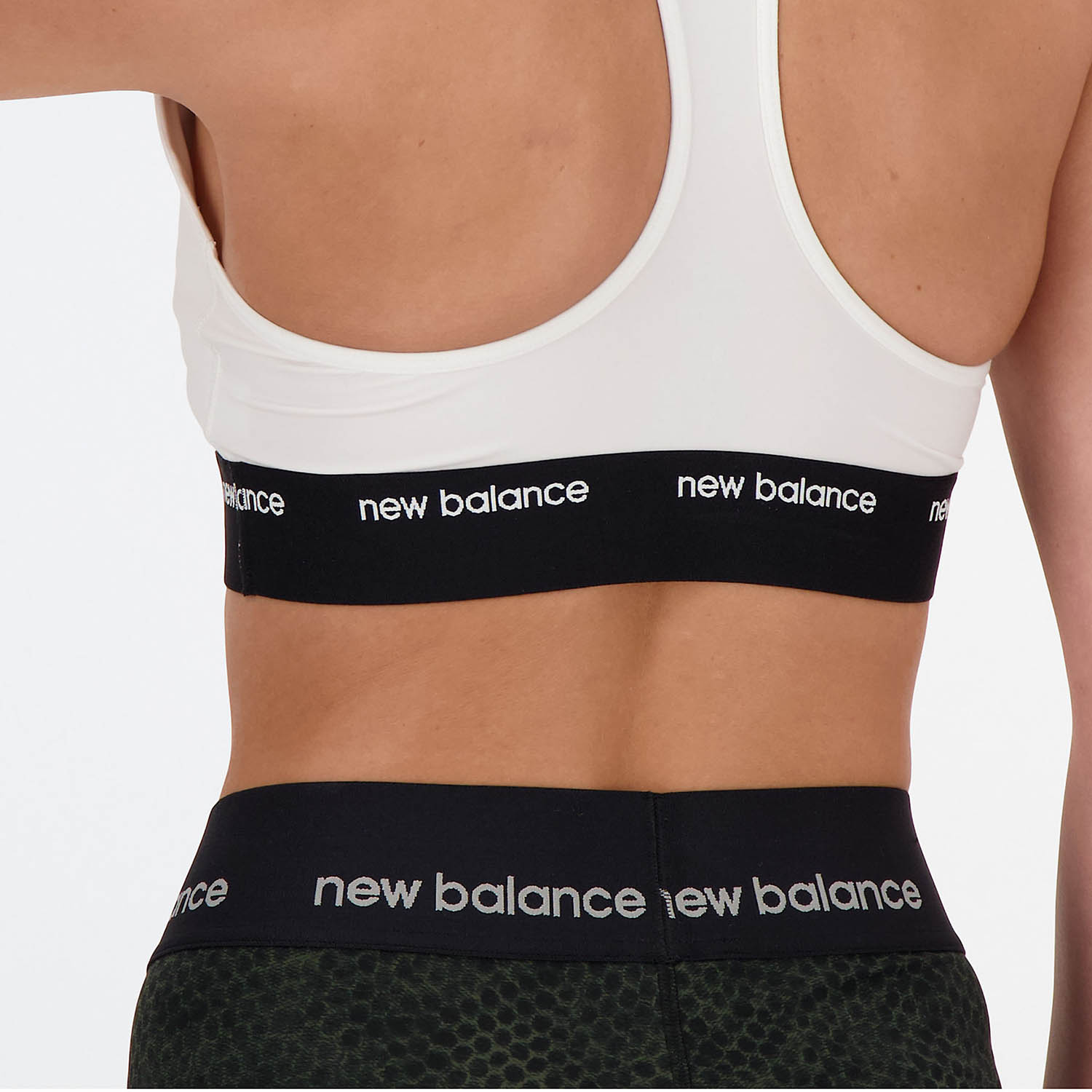 New Balance Sleek Pace Reggiseno Sportivo White