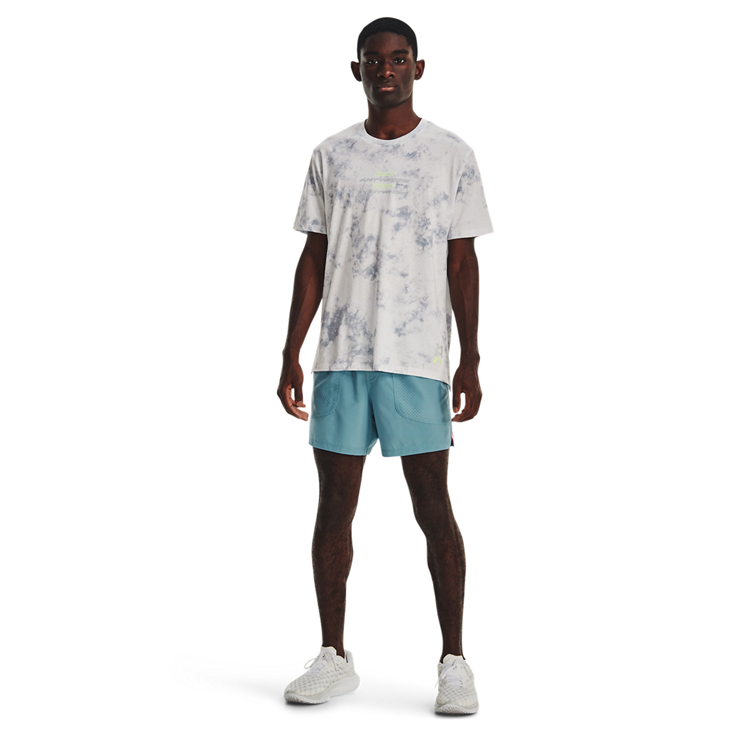 Under Armour Anywhere 5in Pantaloncini Still Water/Rebel Pink