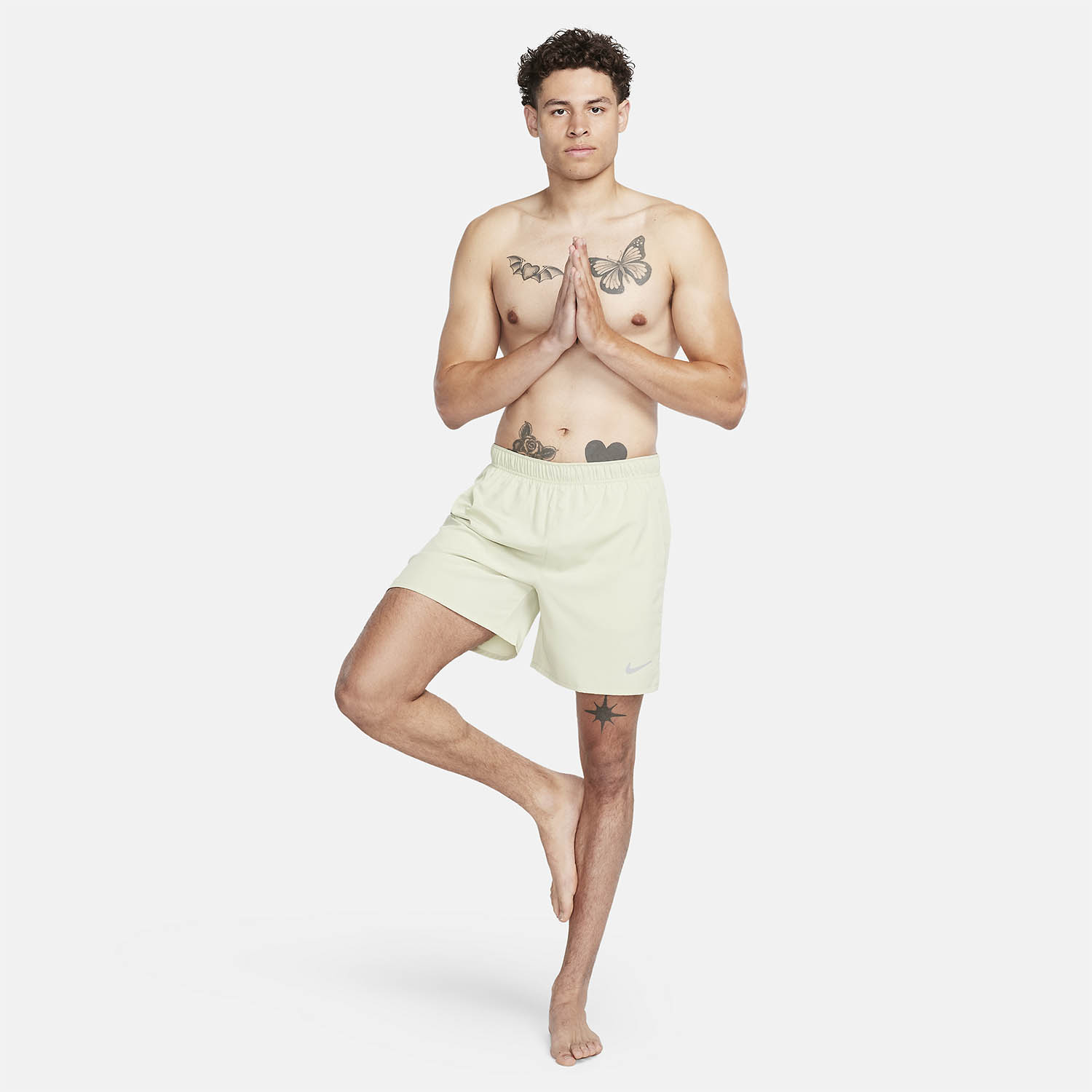 Nike Challenger Logo 7in Pantaloncini Olive Aura/Reflective Silver