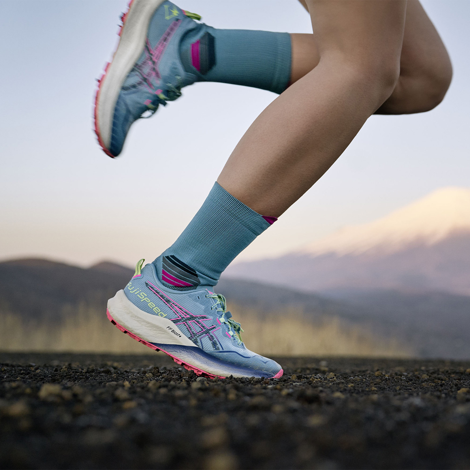 Asics Fuji Speed 2 Gris Blue/Black