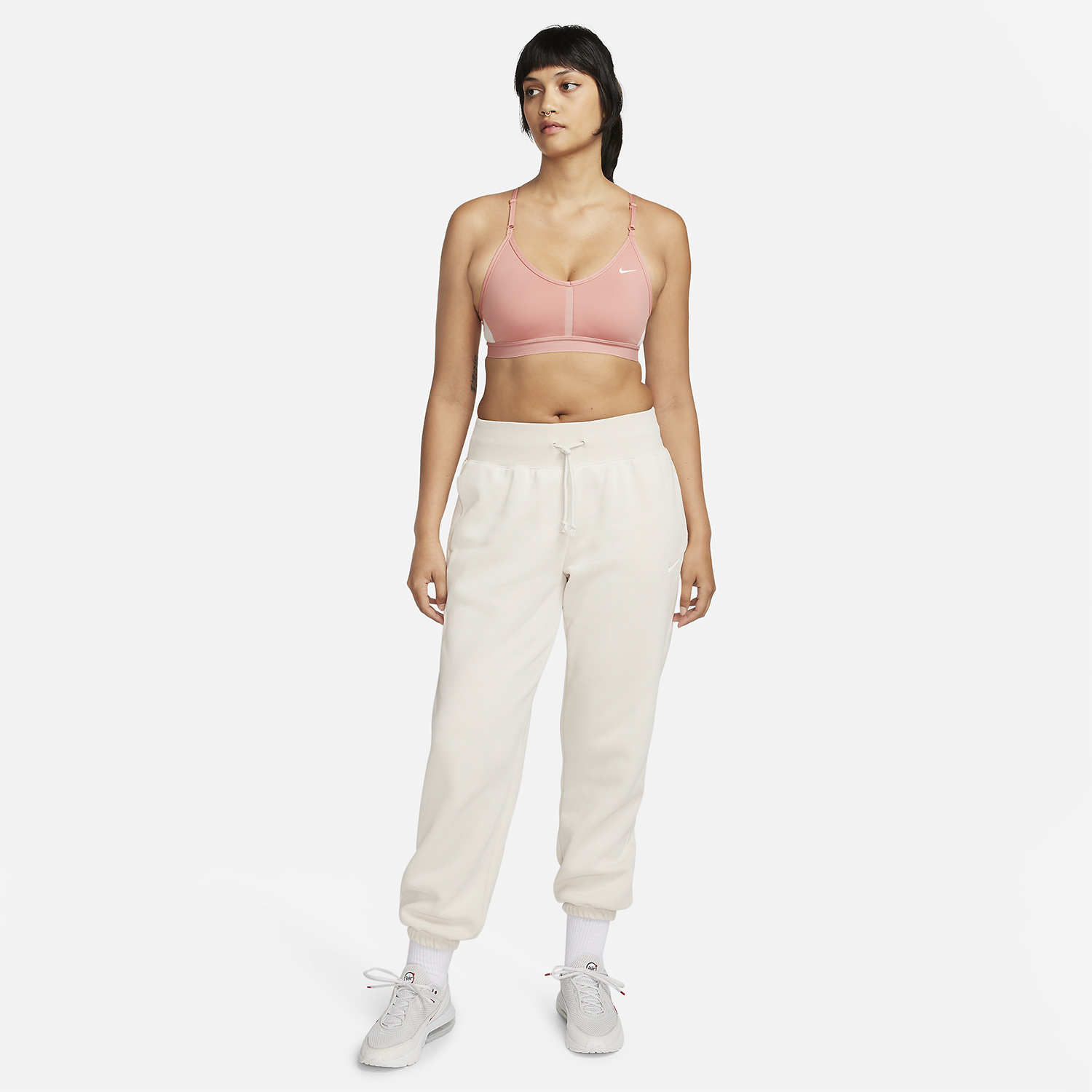 Nike Indy Reggiseno Sportivo Red Stardust/Guava Ice