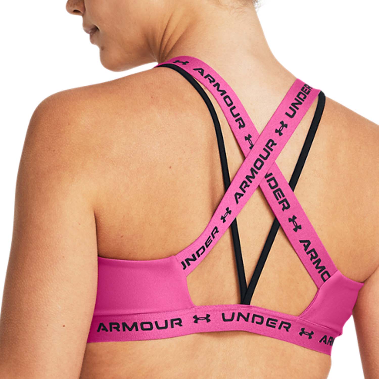Under Armour Crossback Low Reggiseno Sportivo Astro Pink/Black