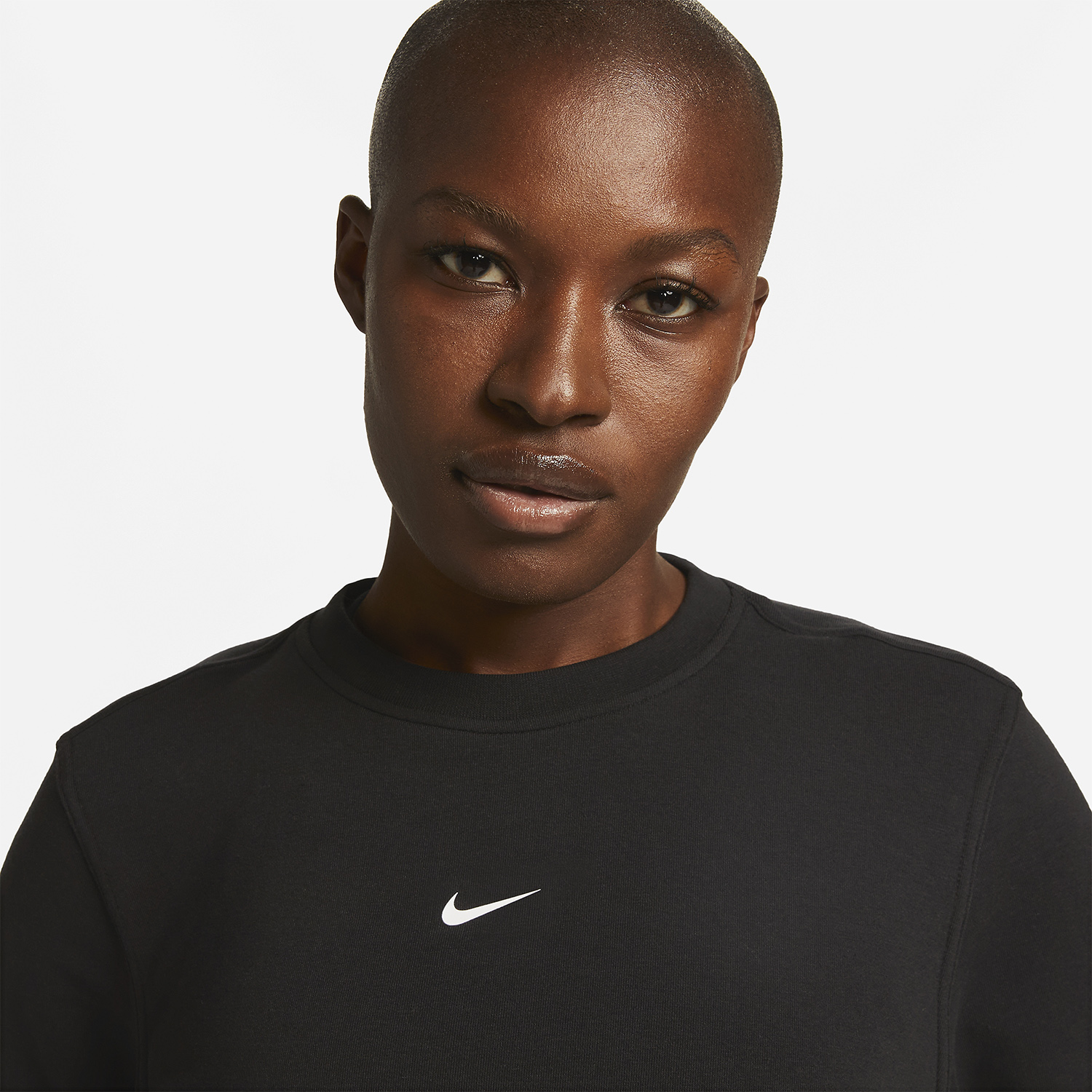 Nike Dri-FIT One Crew Felpa Black/White