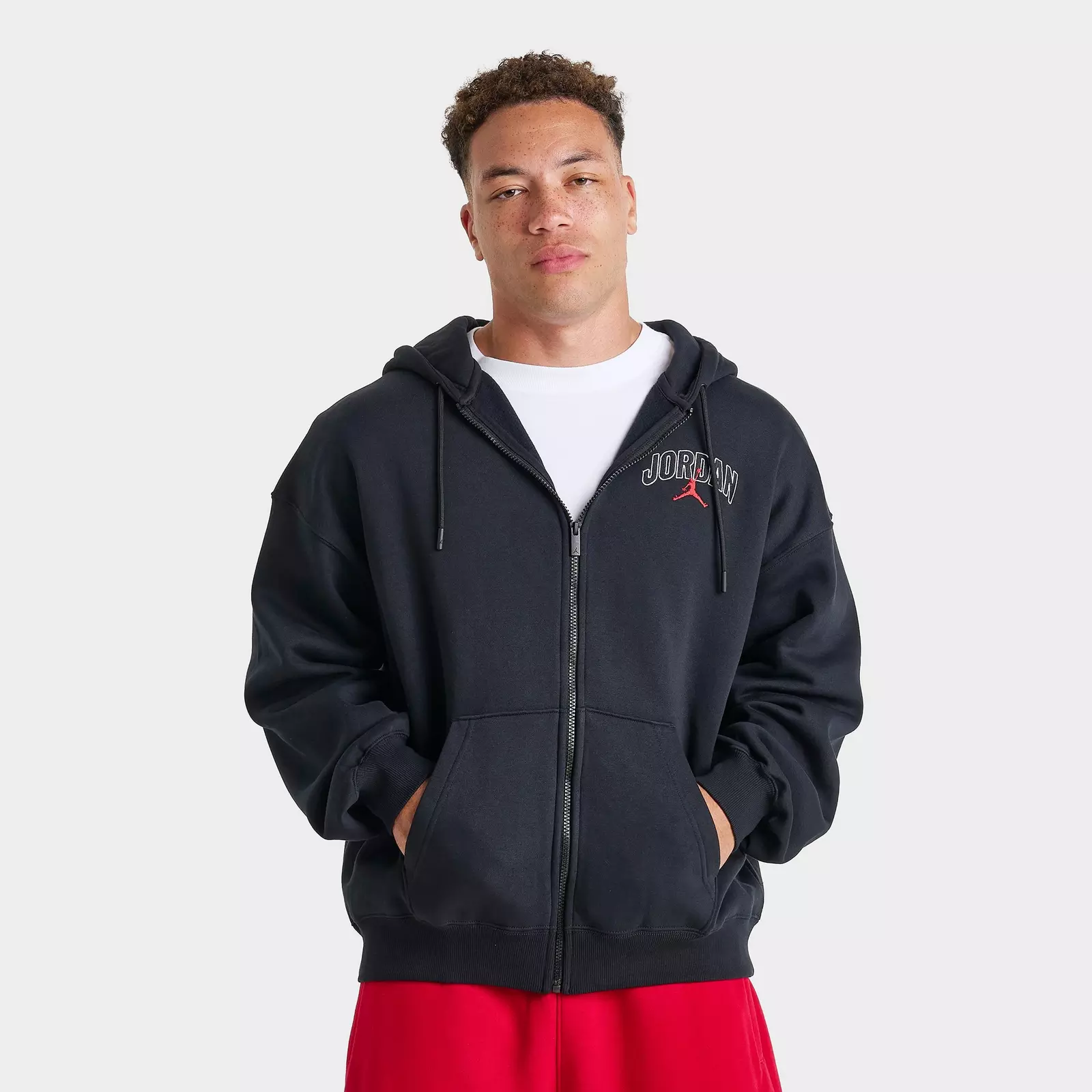 Men's Jordan Brooklyn Fleece Oversized Full-Zip Hoodie
