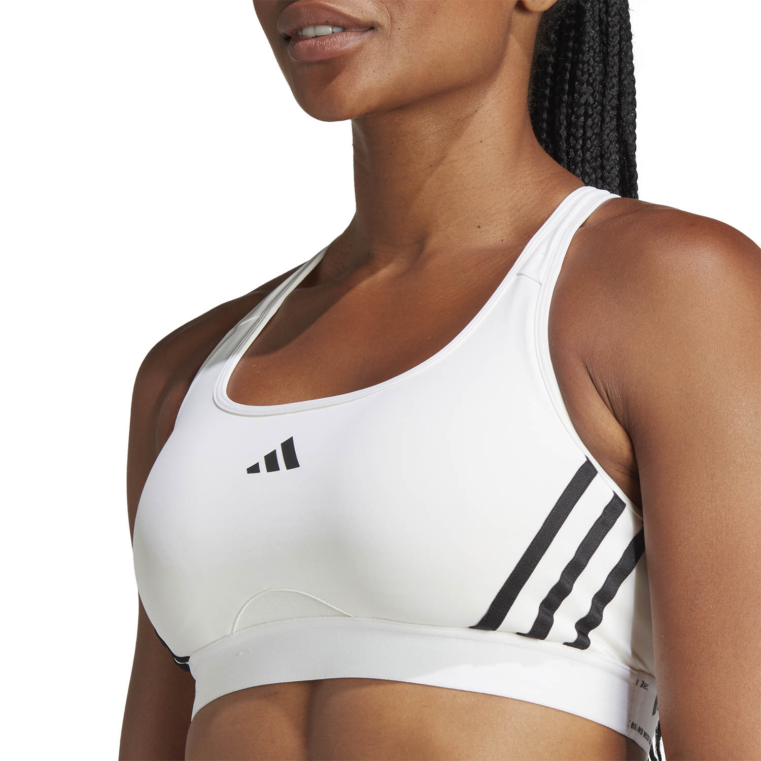adidas Power 3S Reggiseno Sportivo White/Black