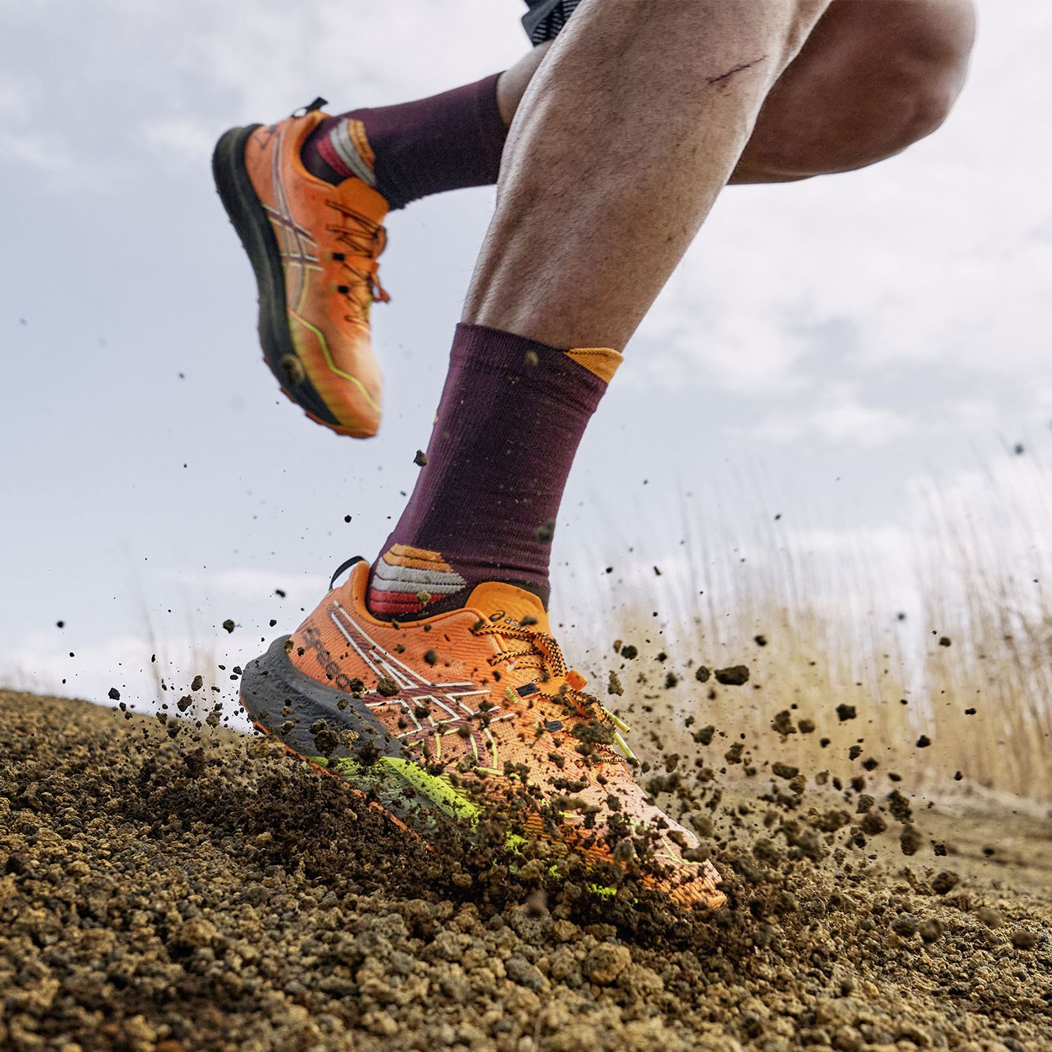 Asics Fuji Speed 2 Bright Orange/Antique Red