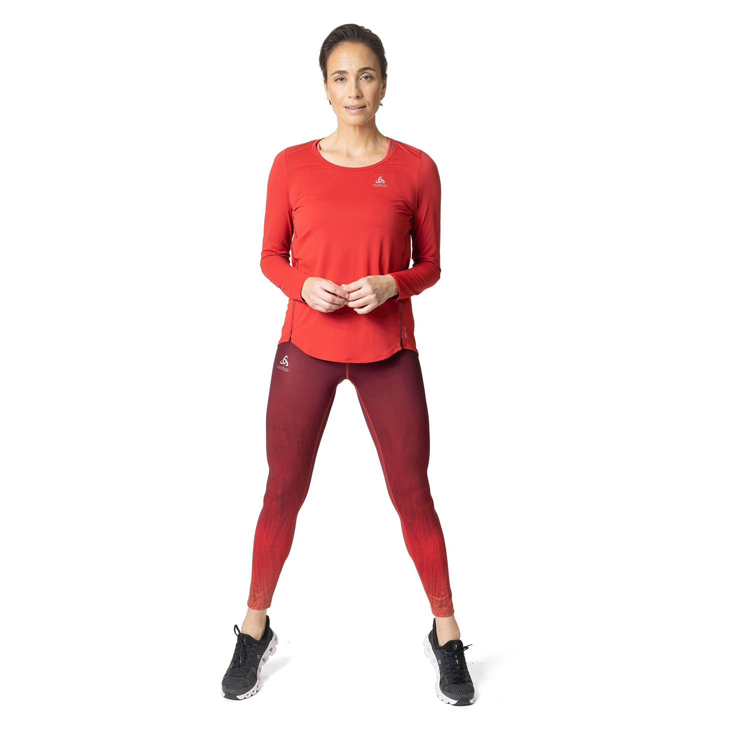 Odlo Zeroweight Print Tights American Beauty