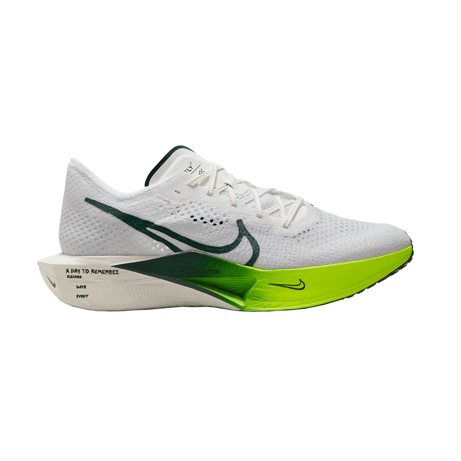 Nike ZoomX Vaporfly Next% 3 White/Pro Green/Volt/Sail