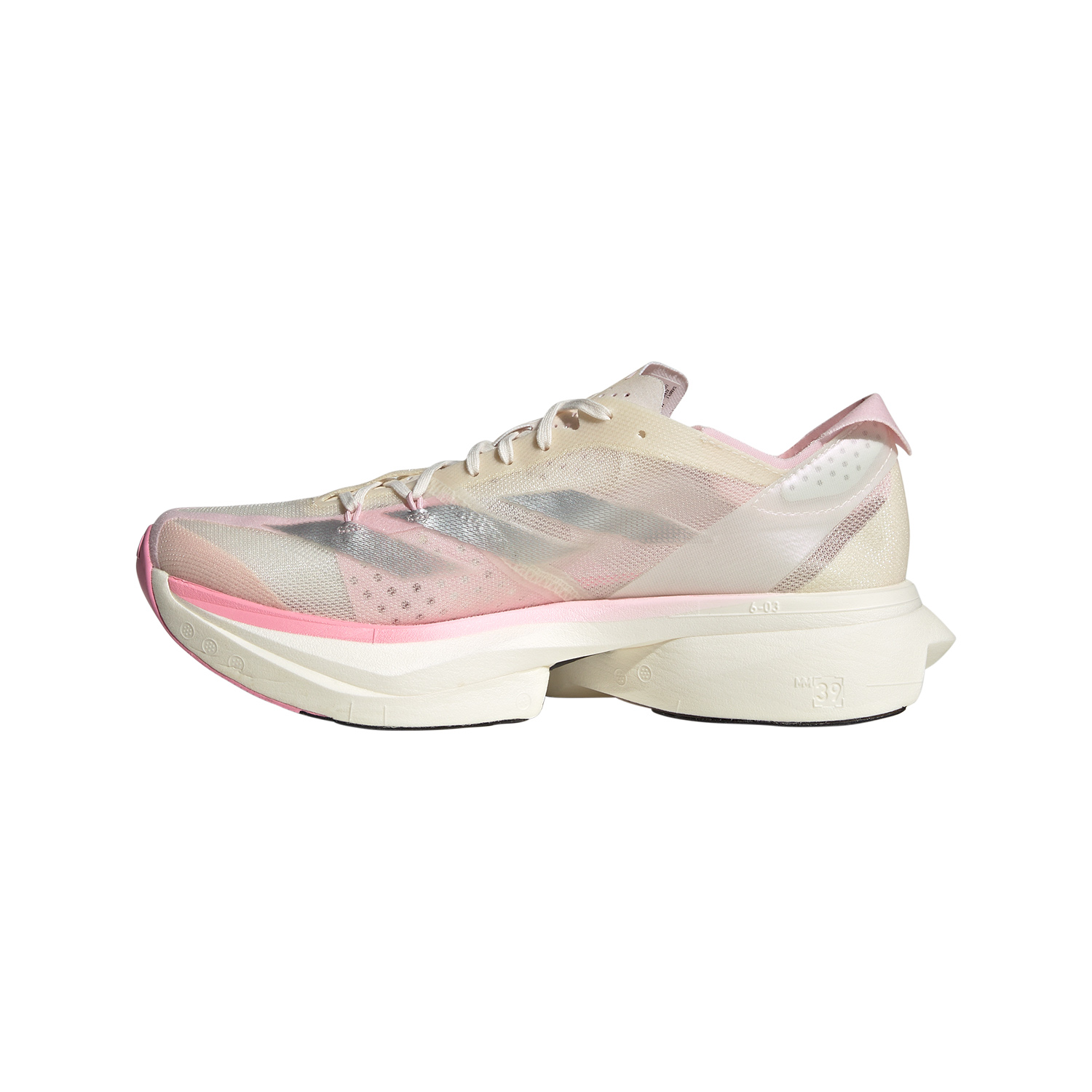 adidas Adizero Adios Pro 3 Cloud White/Silver Metallic/Cloud Pink