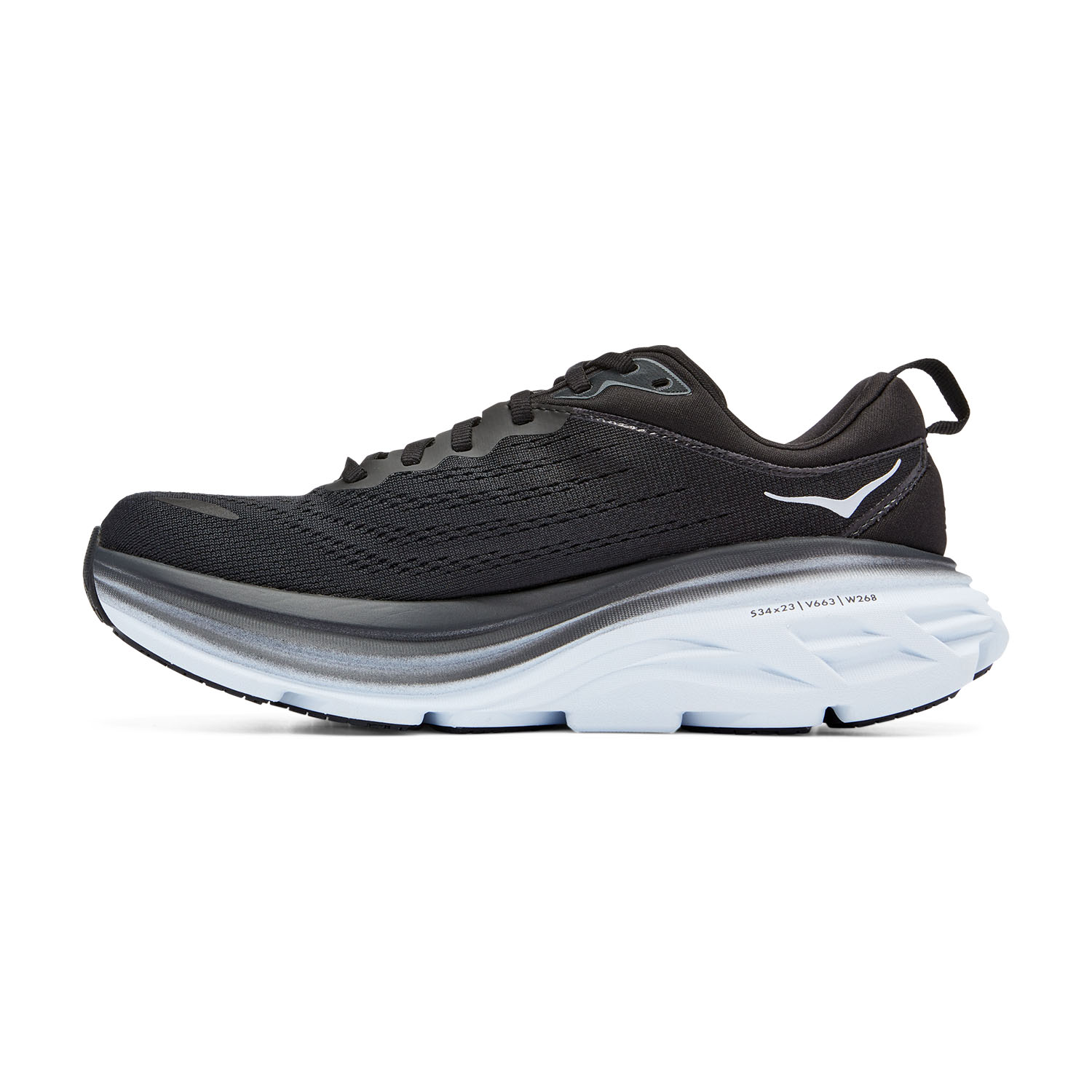 Hoka Bondi 8 Wide Black/White