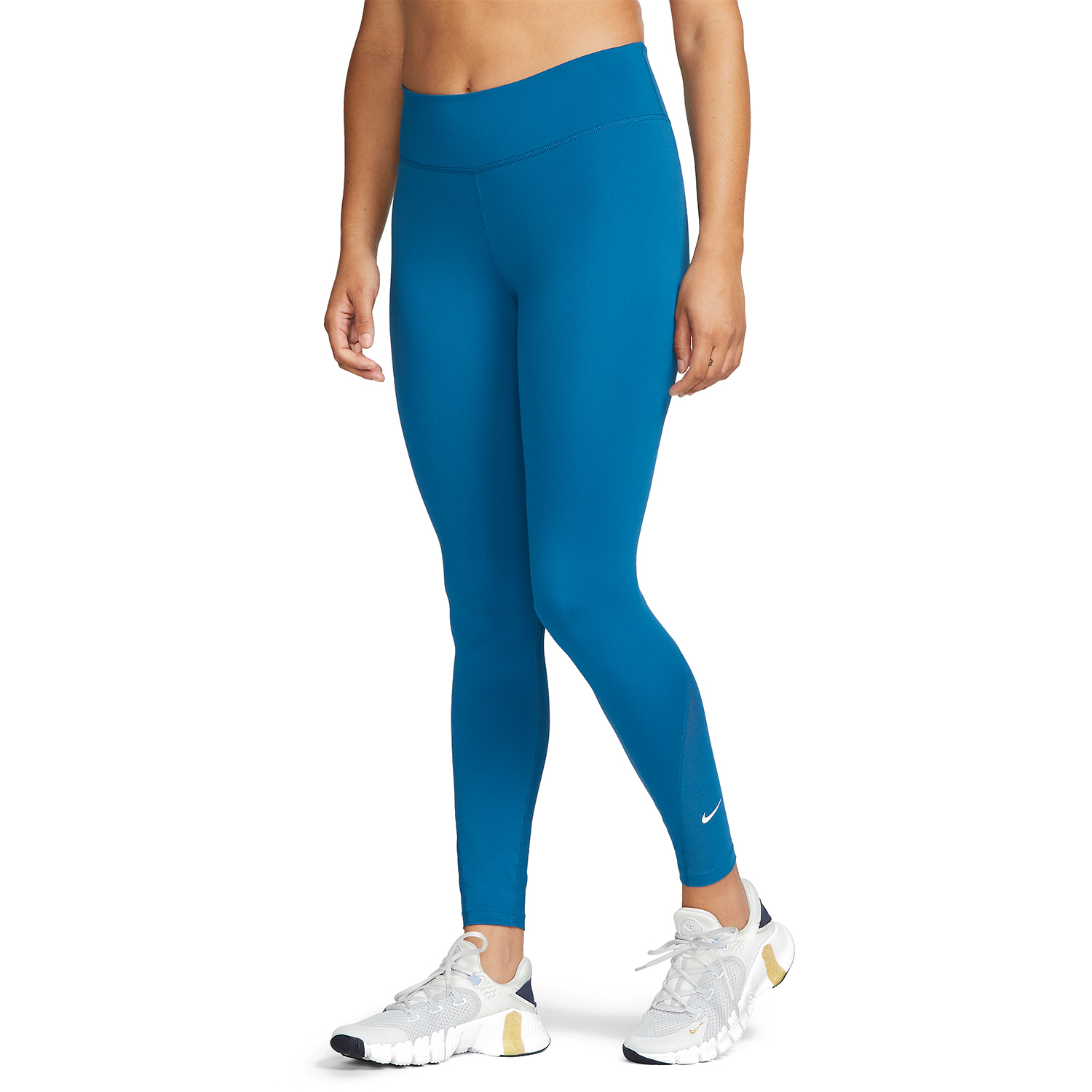 Nike One Mid Rise 7/8 Tights Industrial Blue/White