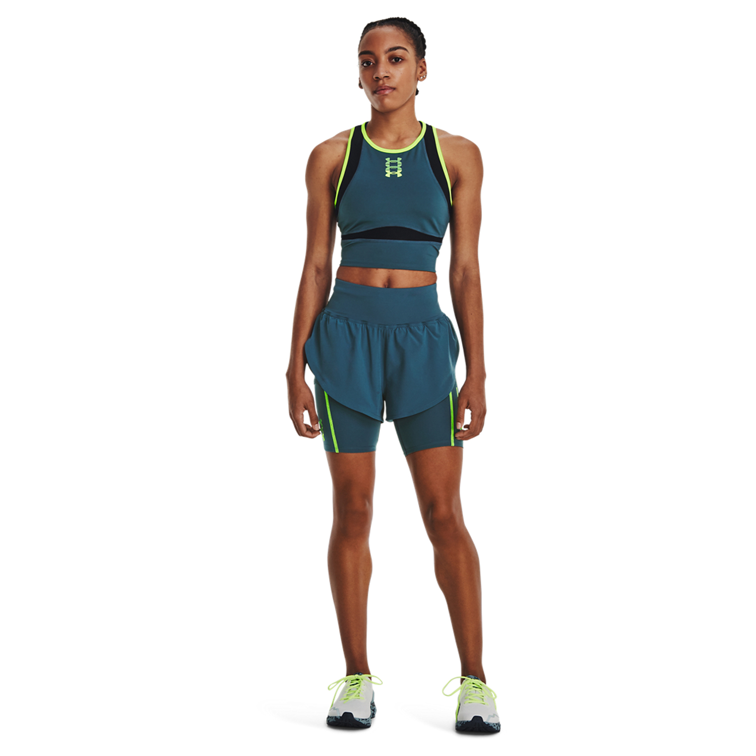 Under Armour Anywhere 2 in 1 2.5in Pantaloncini Static Blue