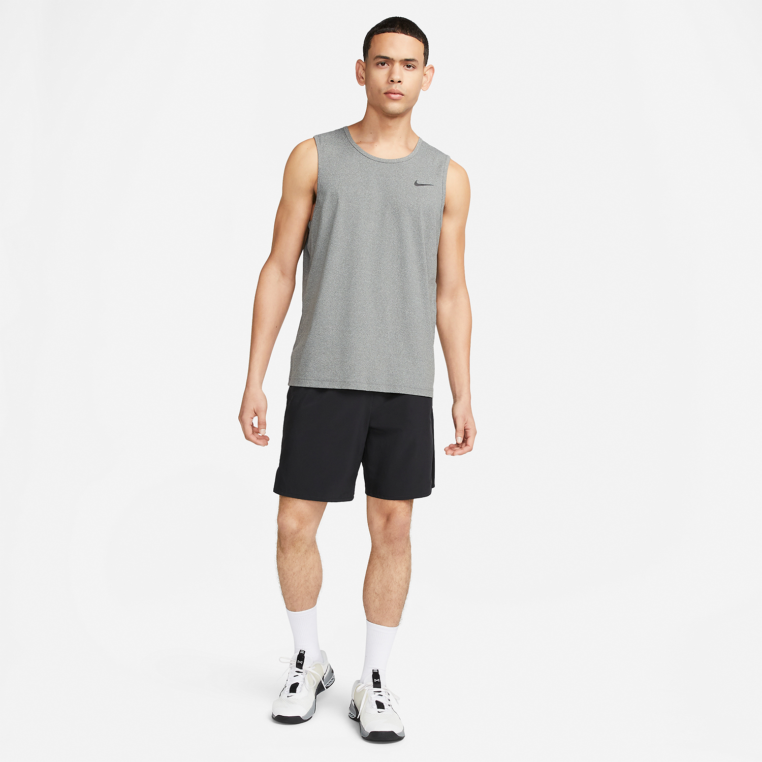 Nike Dri-FIT Hyverse Canotta Smoke Grey/Heather/Black