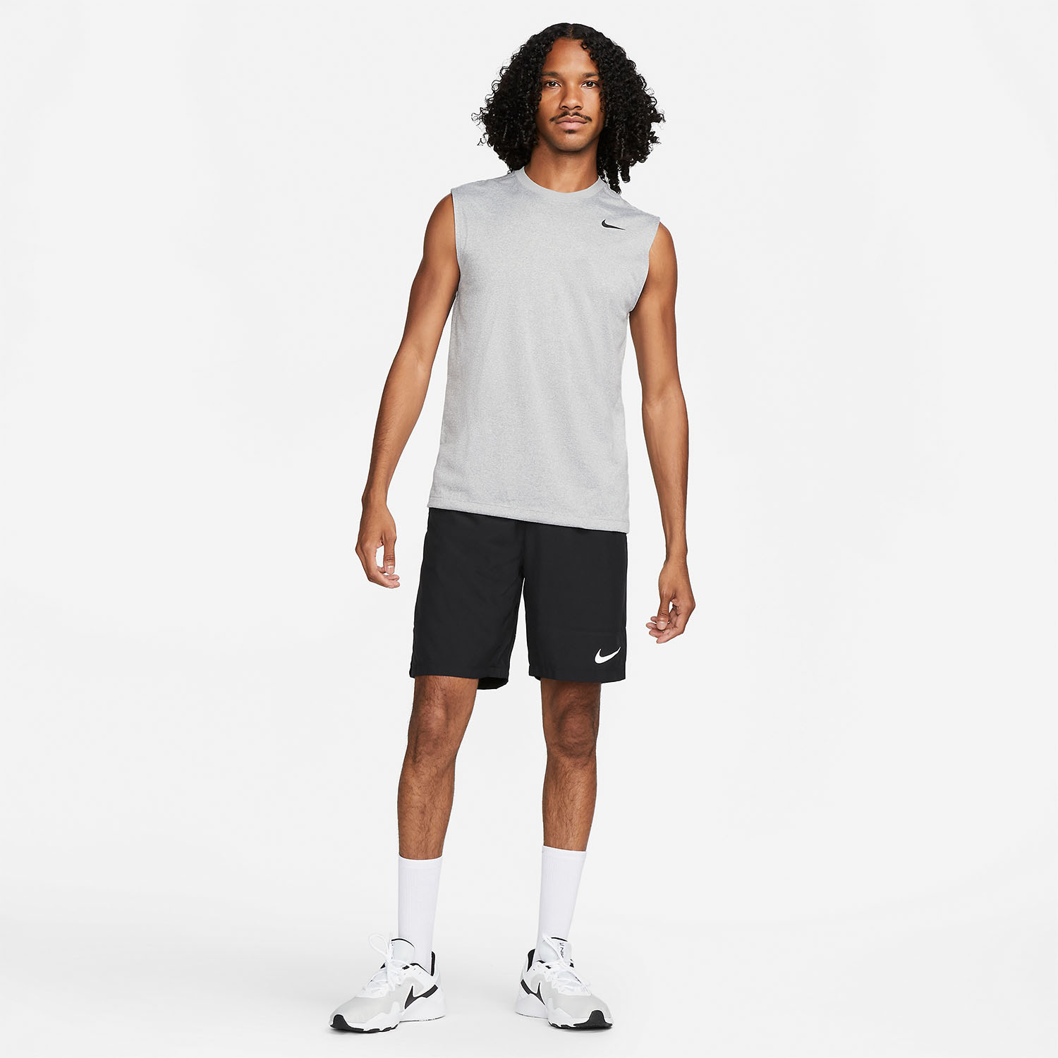 Nike Dri-FIT Legend Canotta Tumbled Grey/Flt Silver/Htr/Black