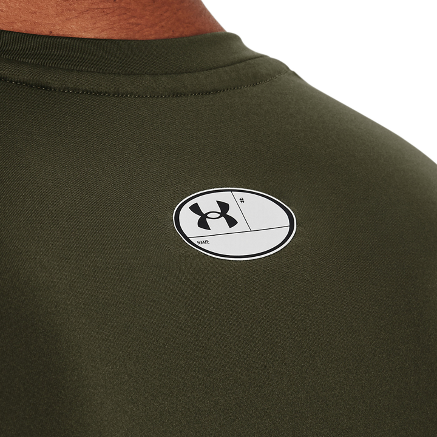 Under Armour HeatGear Compression Logo Maglietta Marine Od Green/Black
