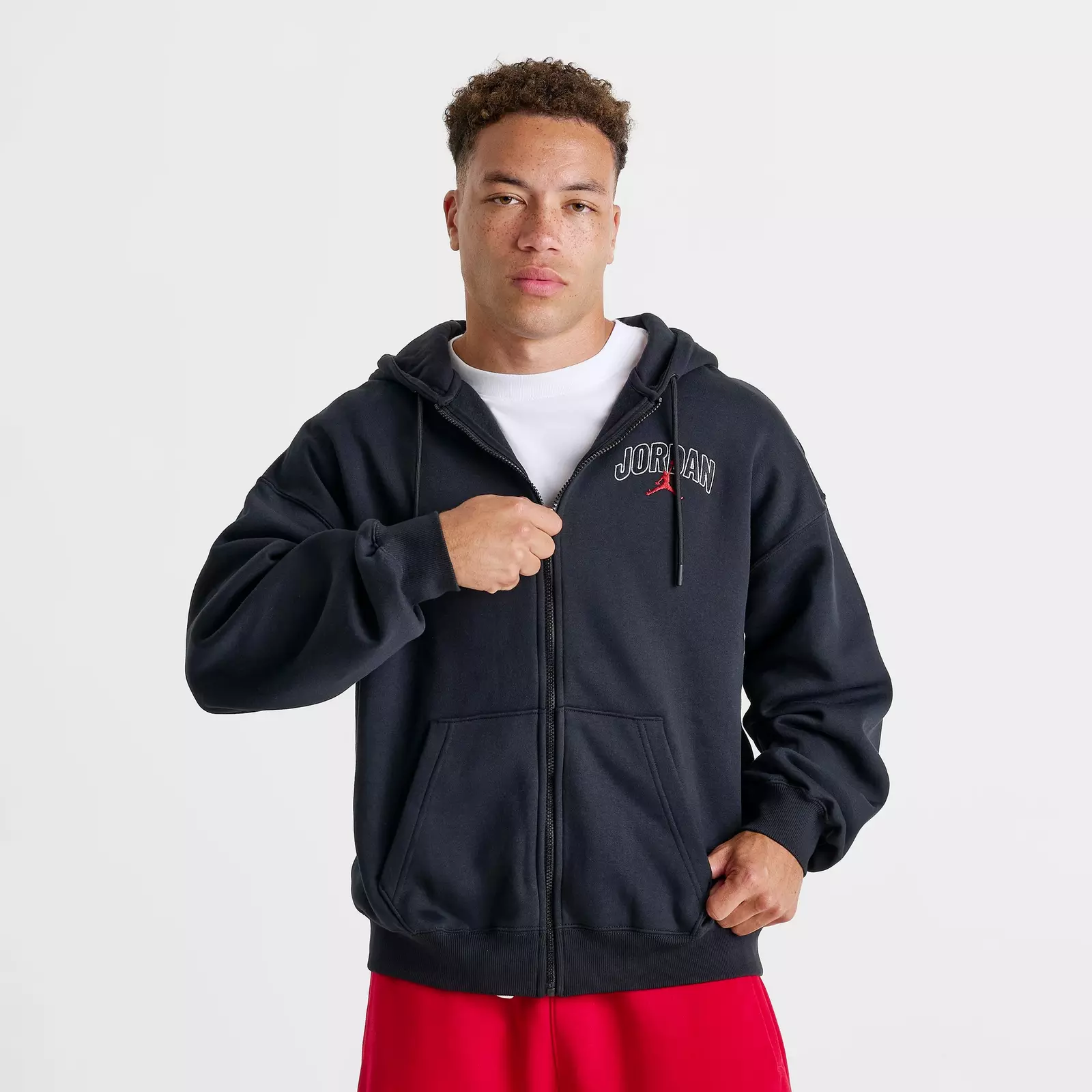 Men's Jordan Brooklyn Fleece Oversized Full-Zip Hoodie
